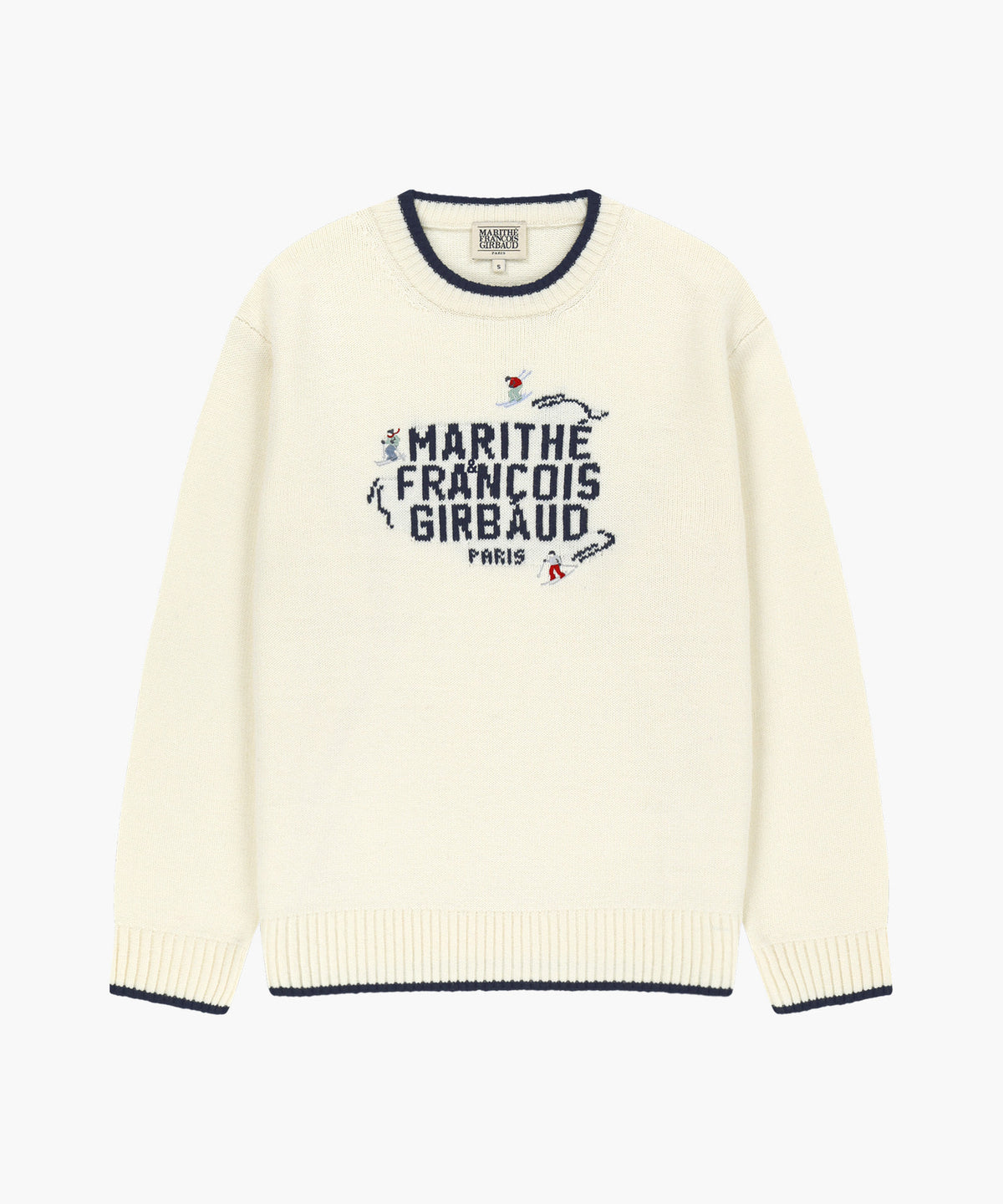 Marithe & Francois Girbaud - Alpes Classic Logo Knit Pullover (Ivory) product image 6 | TRAB K-Fashion Australia