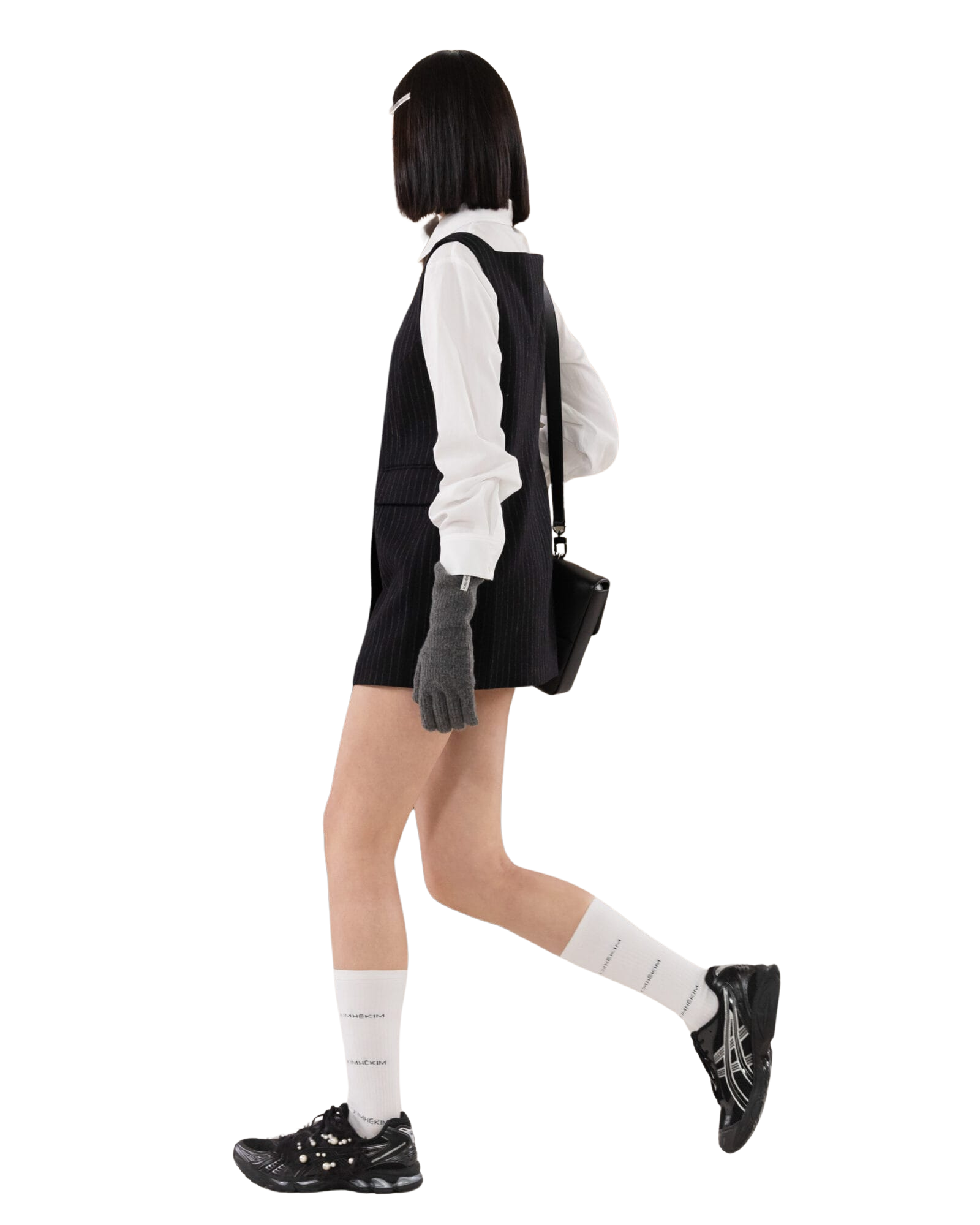 Kimhe Kim - Striped Sleeveless Mini Dress (Navy) product image 5 | TRAB K-Fashion Australia
