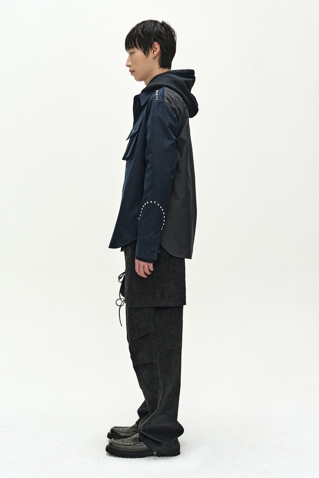 Andersson Bell - Roghen Studded Shirt (dark Navy) (Dark Navy) product image 2 | TRAB K-Fashion Australia