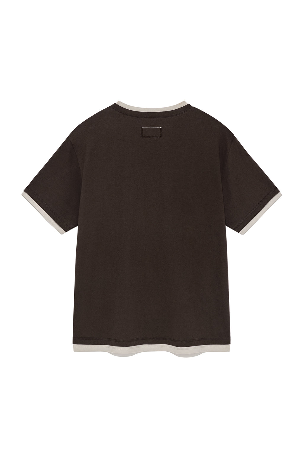 Matin Kim - Color Point Layered Top (Brown) product image 2 | TRAB K-Fashion Australia