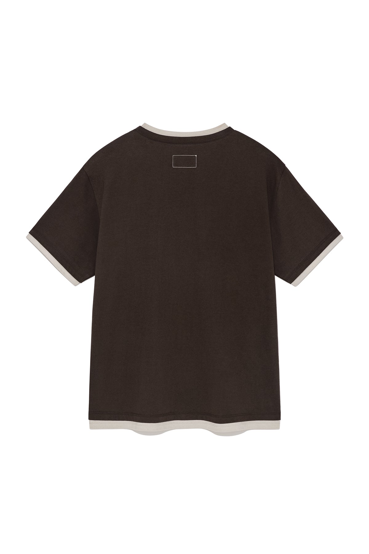 Matin Kim - Color Point Layered Top (Brown) product image 2 | TRAB K-Fashion Australia