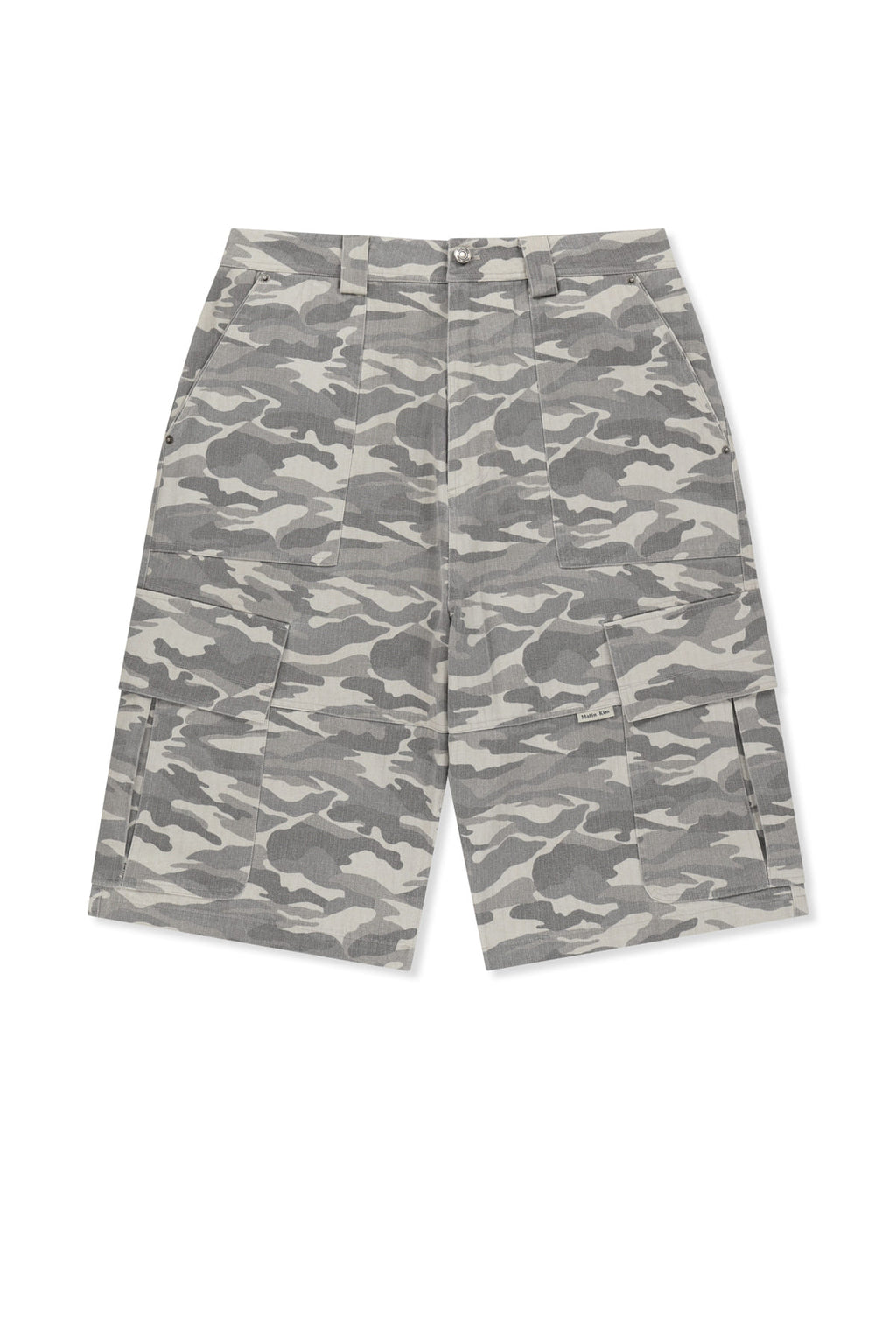 Matin Kim - Camouflage Cargo Bermuda Pants (Grey) product image 1 | TRAB K-Fashion Australia