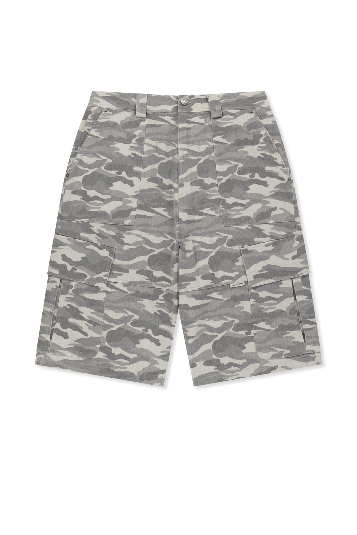 Matin Kim - Camouflage Cargo Bermuda Pants (Grey) product image 1 | TRAB K-Fashion Australia