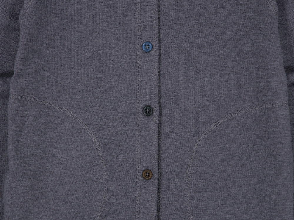 Coyseio - Twofold Button-Up Hoodie (Charcoal) product image 17 | TRAB K-Fashion Australia