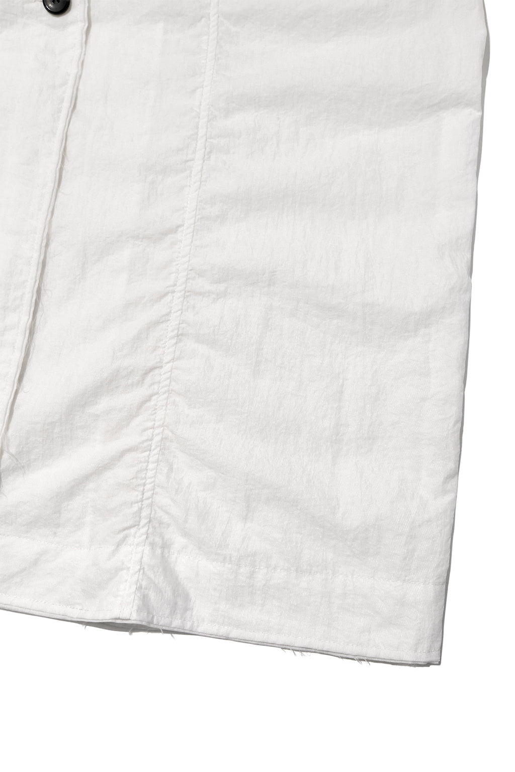 Matin Kim - Back Logo Point Nylon Long Coat (White) product image 5 | TRAB K-Fashion Australia