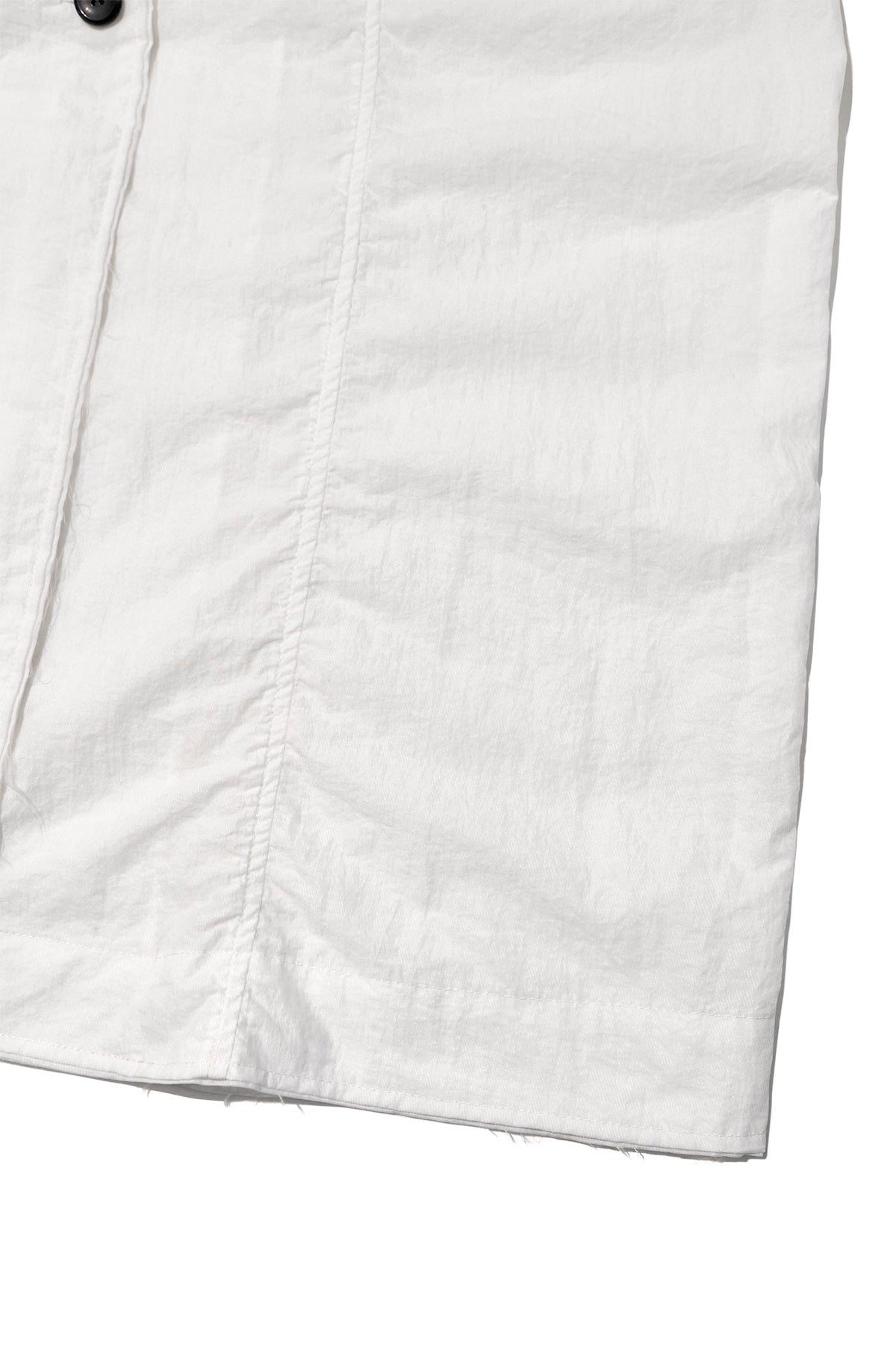 Matin Kim - Back Logo Point Nylon Long Coat (White) product image 5 | TRAB K-Fashion Australia