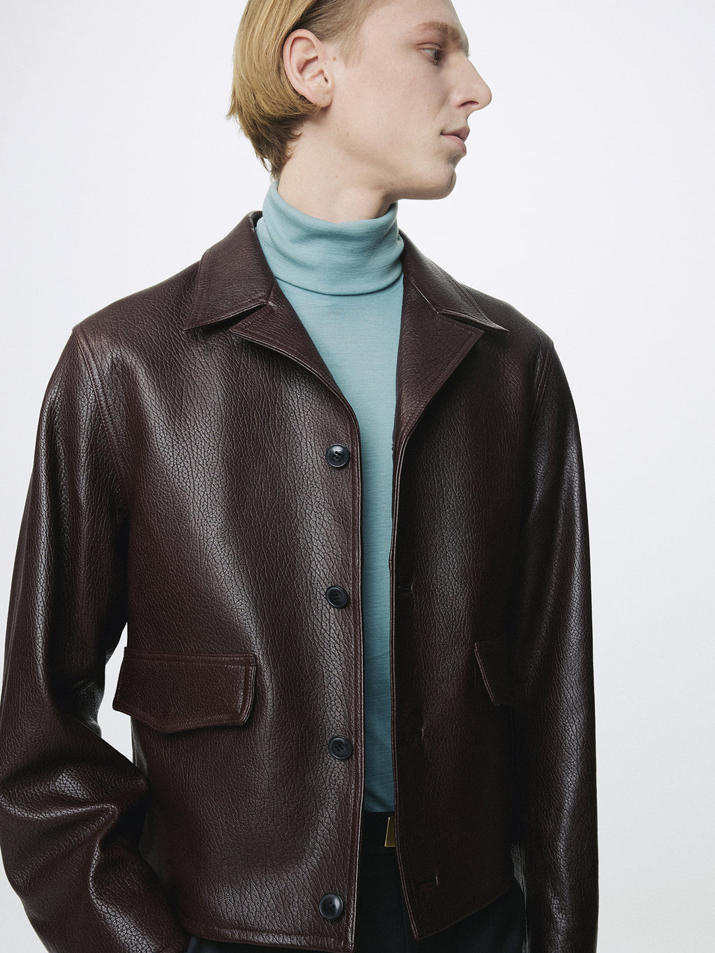 Tonywack - Vintage Lamb Leather Blouson (Brick Brown) product image 6 | TRAB K-Fashion Australia