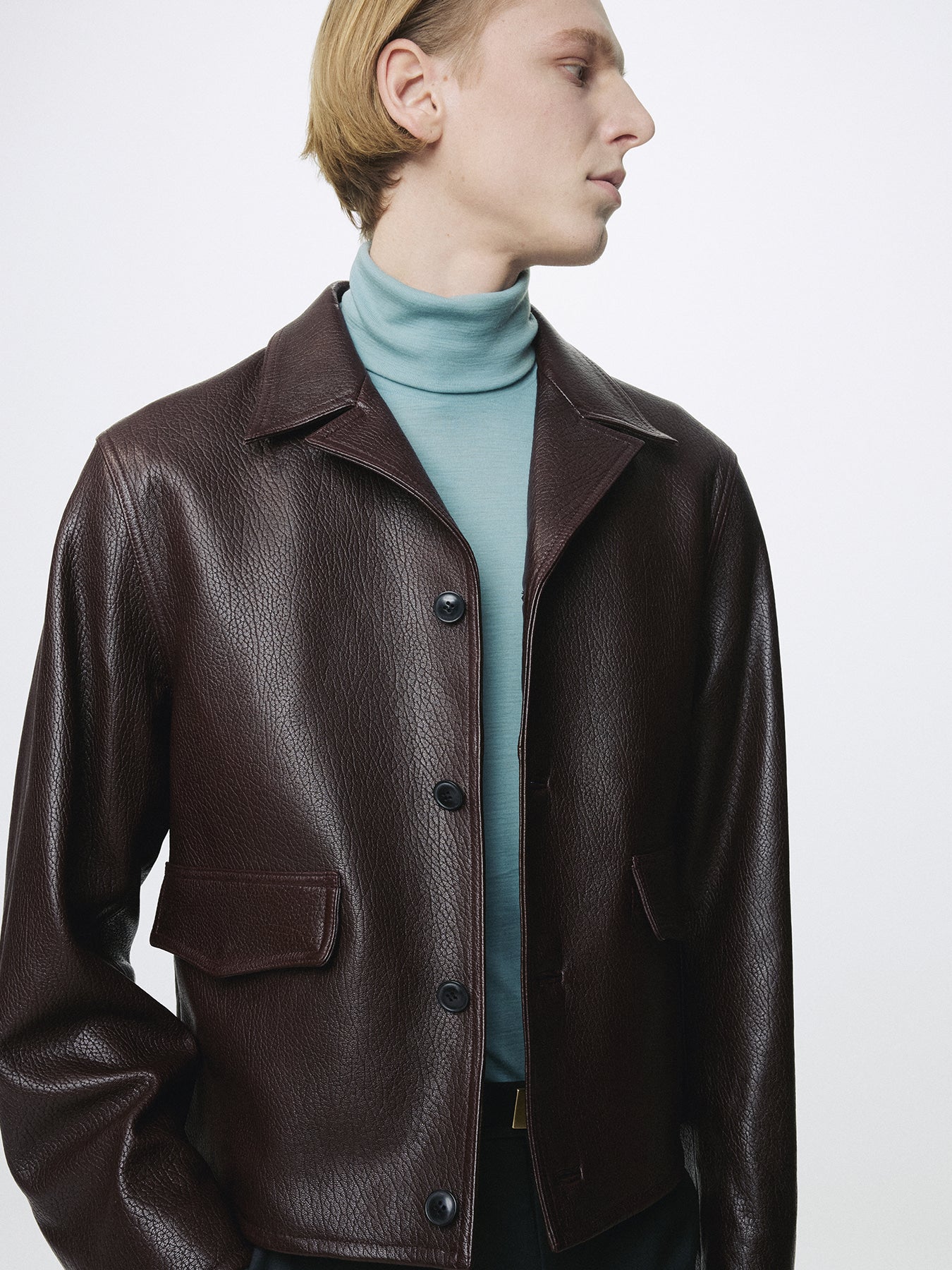 Tonywack - Vintage Lamb Leather Blouson (Brick Brown) product image 6 | TRAB K-Fashion Australia
