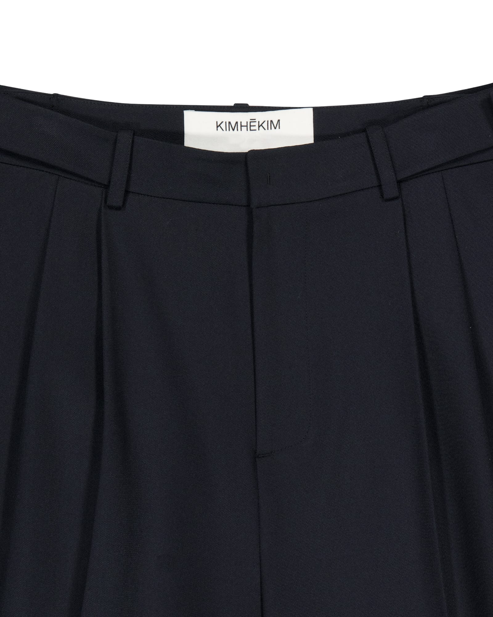 Kimhe Kim - Pleated Trousers (Dark Navy) product image 12 | TRAB K-Fashion Australia