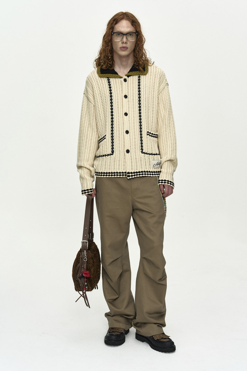 Andersson Bell - Unisex New Fantasia Collar Cardigan (Ecru) product image 8 | TRAB K-Fashion Australia