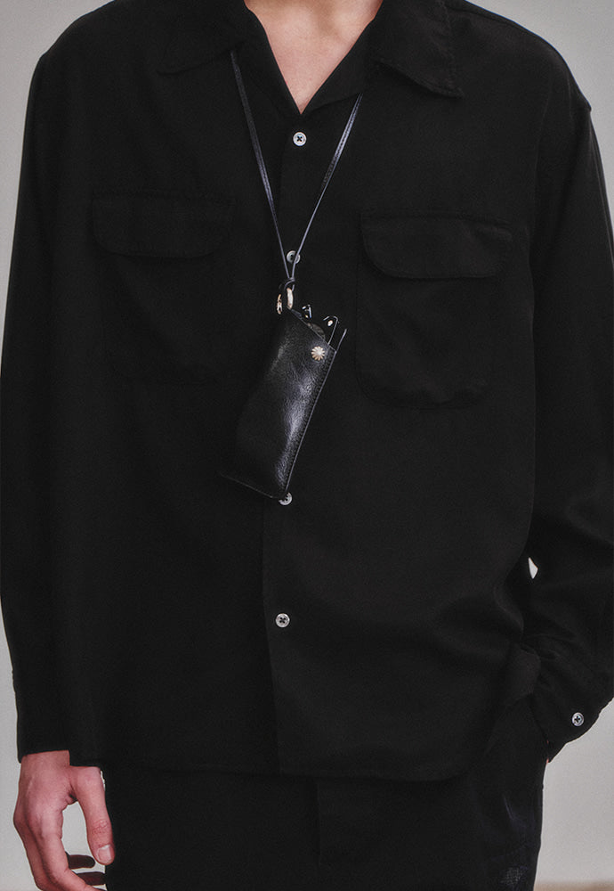 Art if acts - Tencel Two Pocket Shirt (Faded Black) product image 2 | TRAB K-Fashion Australia