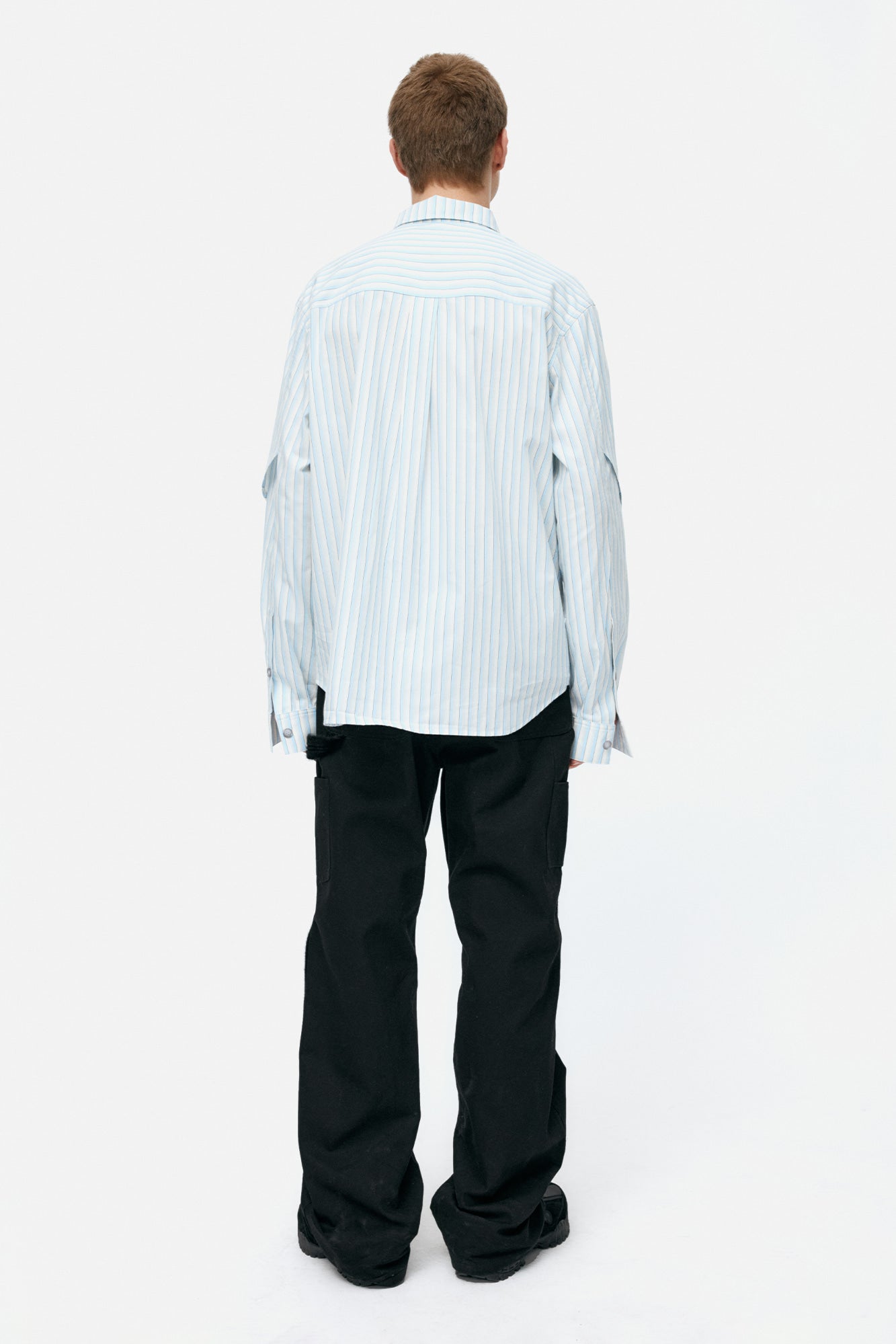 Andersson Bell - Stripe Layered Shirt (Blue) product image 2 | TRAB K-Fashion Australia