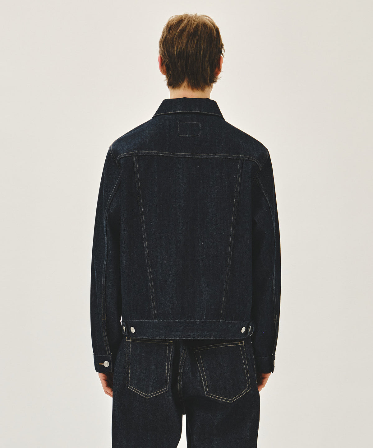 Marithe & Francois Girbaud - Selvage Denim Trucker Jacket (Indigo) product image 3 | TRAB K-Fashion Australia