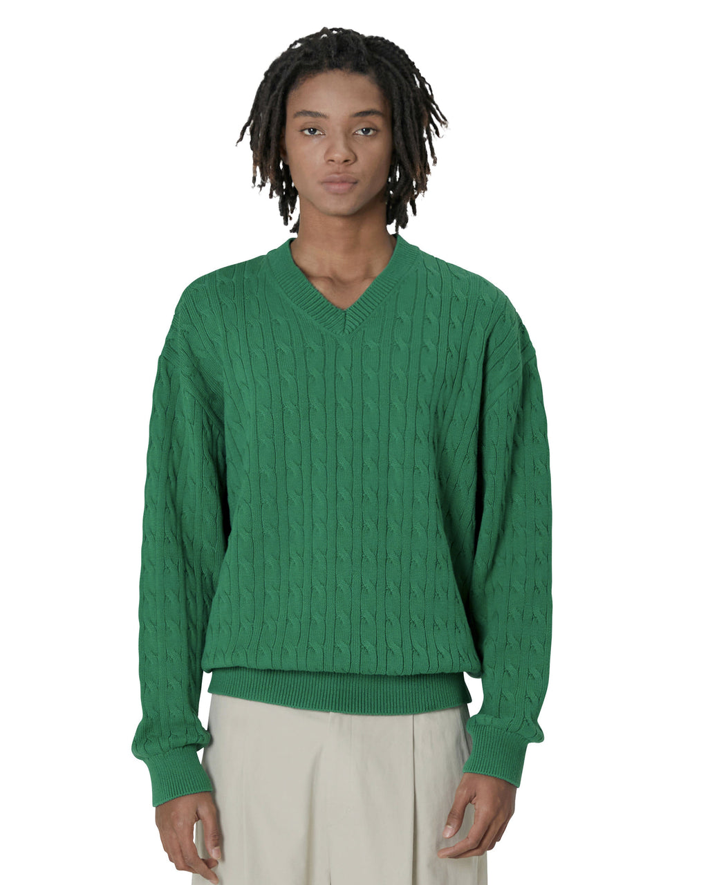 Brownyard - Cashmere Cable Sweater (Green) product image 1 | TRAB K-Fashion Australia