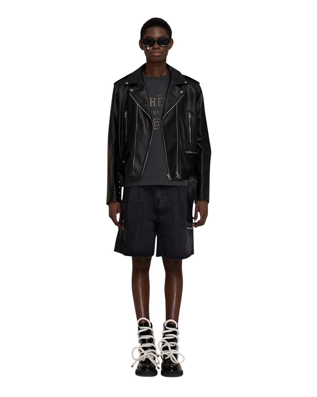Kimhe Kim - Pearl Tear Round Sunglasses (Black) product image 3 | TRAB K-Fashion Australia