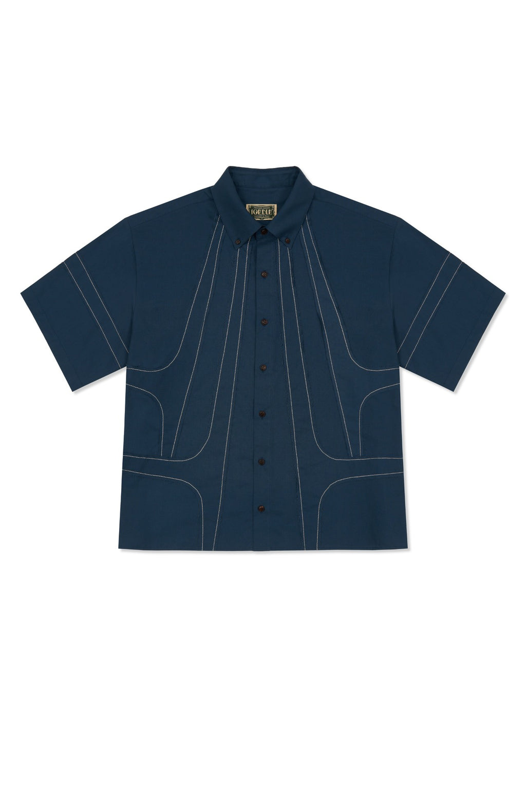 Ioedle - Streamline Short Sleeve Shirt (Navy) product image 3 | TRAB K-Fashion Australia