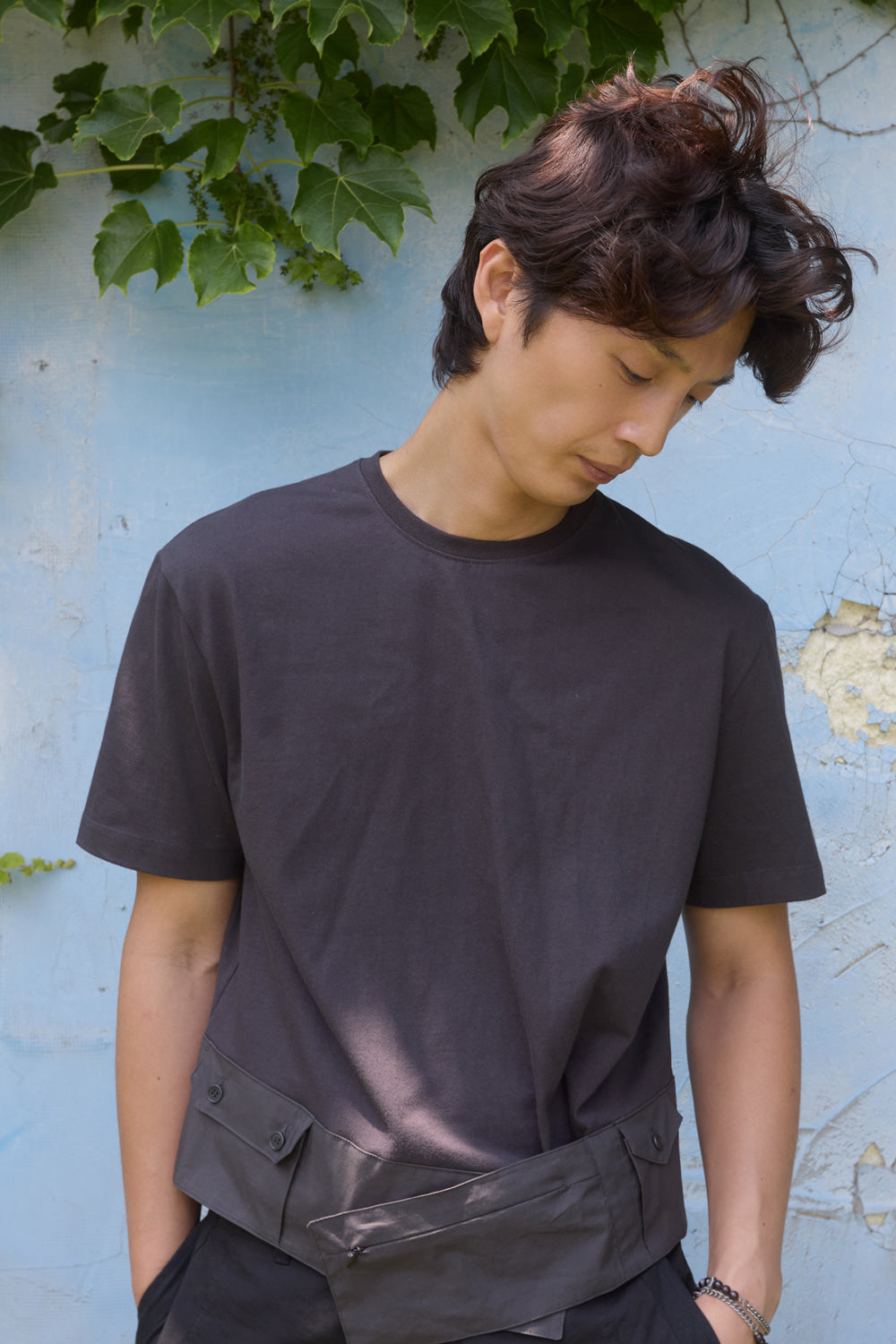 Hatchingroom - Belted Tee (Dark Purple) product image 4 | TRAB K-Fashion Australia