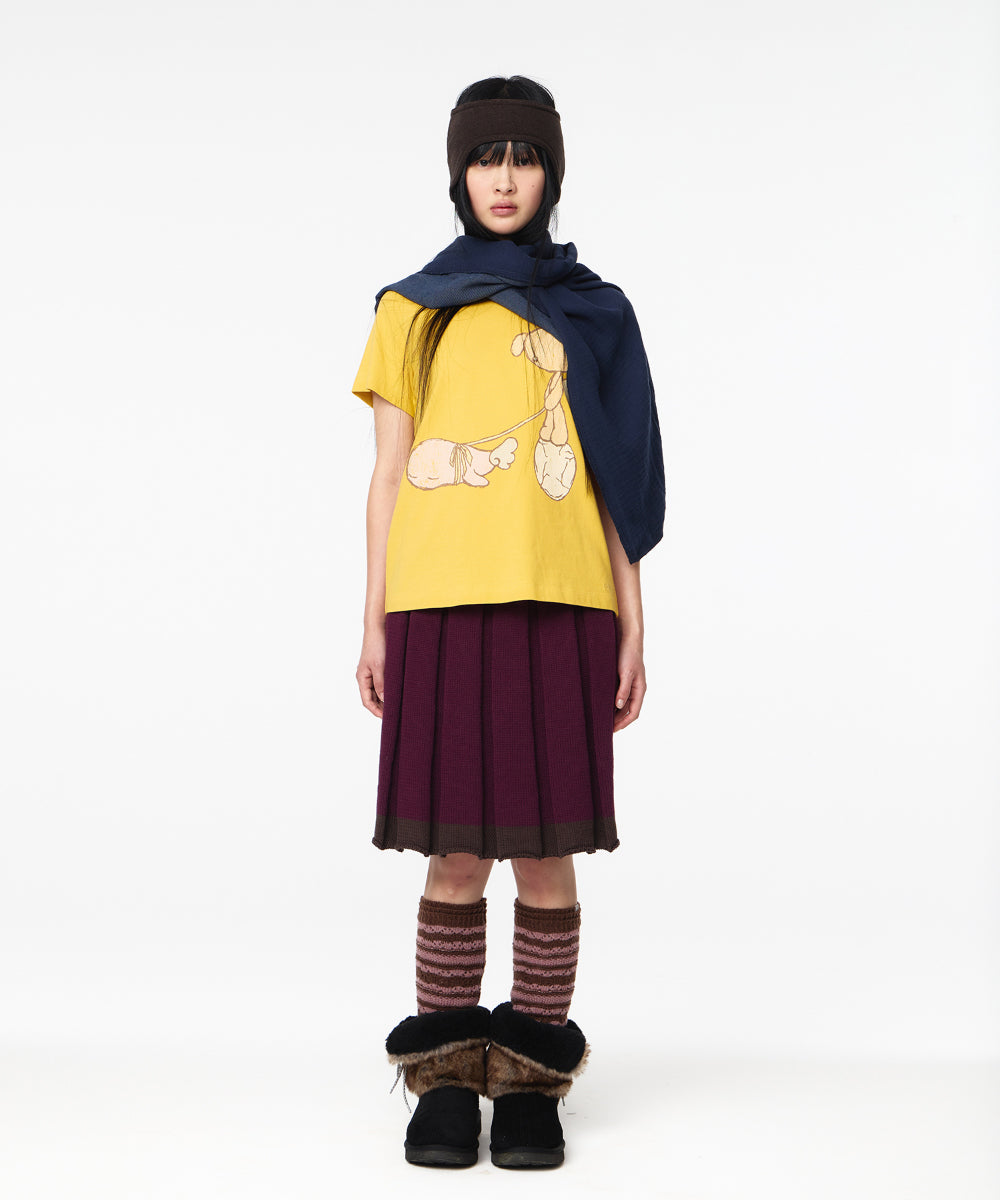 Coyseio - Teji Vintage Graphic T-Shirt (Yellow) product image 7 | TRAB K-Fashion Australia