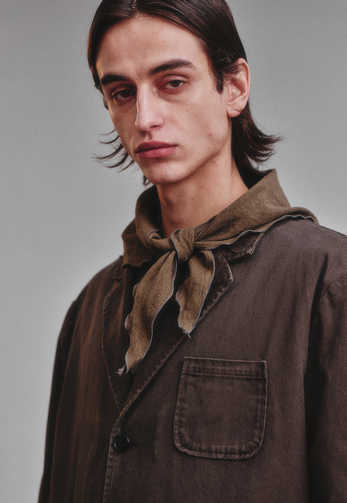 Art if acts - Linen Scarf (Olive) product image 2 | TRAB K-Fashion Australia