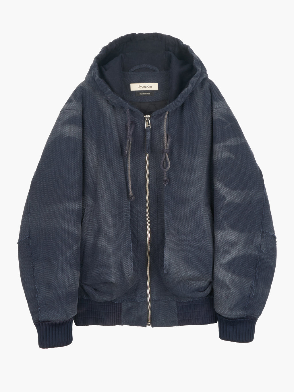 Jiyong Kim - Sun-Bleached Raw Edged Work Jacket (Navy) product image 8 | TRAB K-Fashion Australia