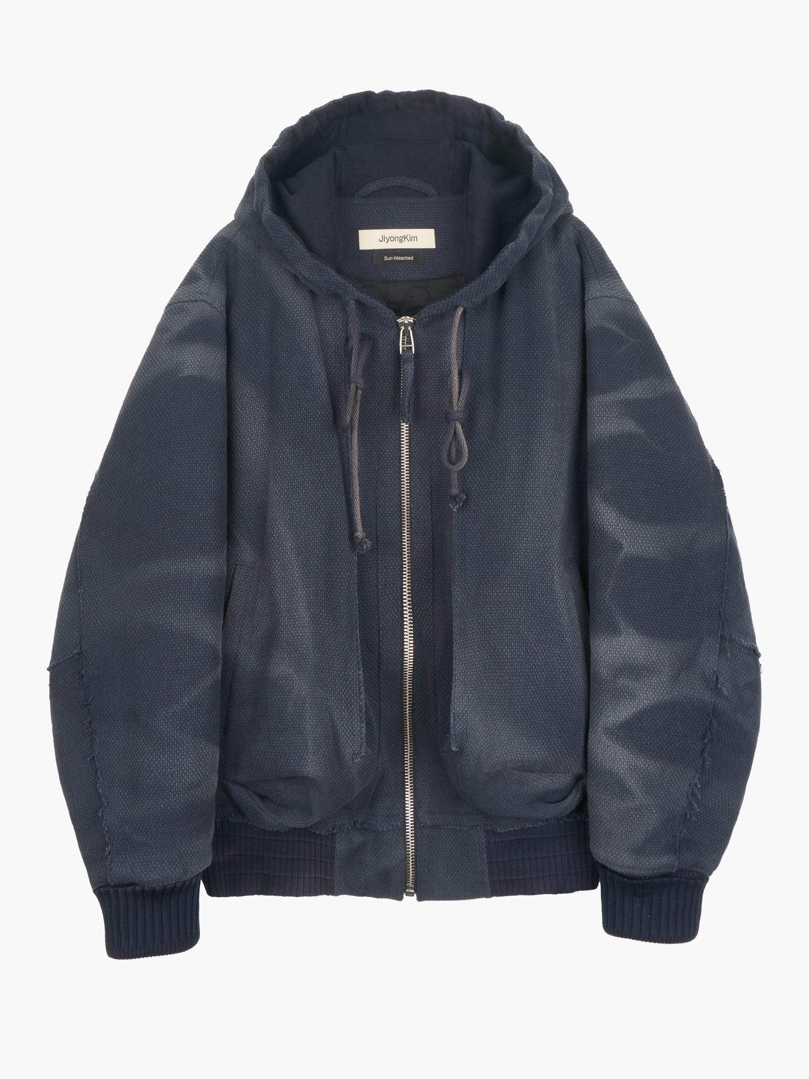 Jiyong Kim - Sun-Bleached Raw Edged Work Jacket (Navy) product image 8 | TRAB K-Fashion Australia