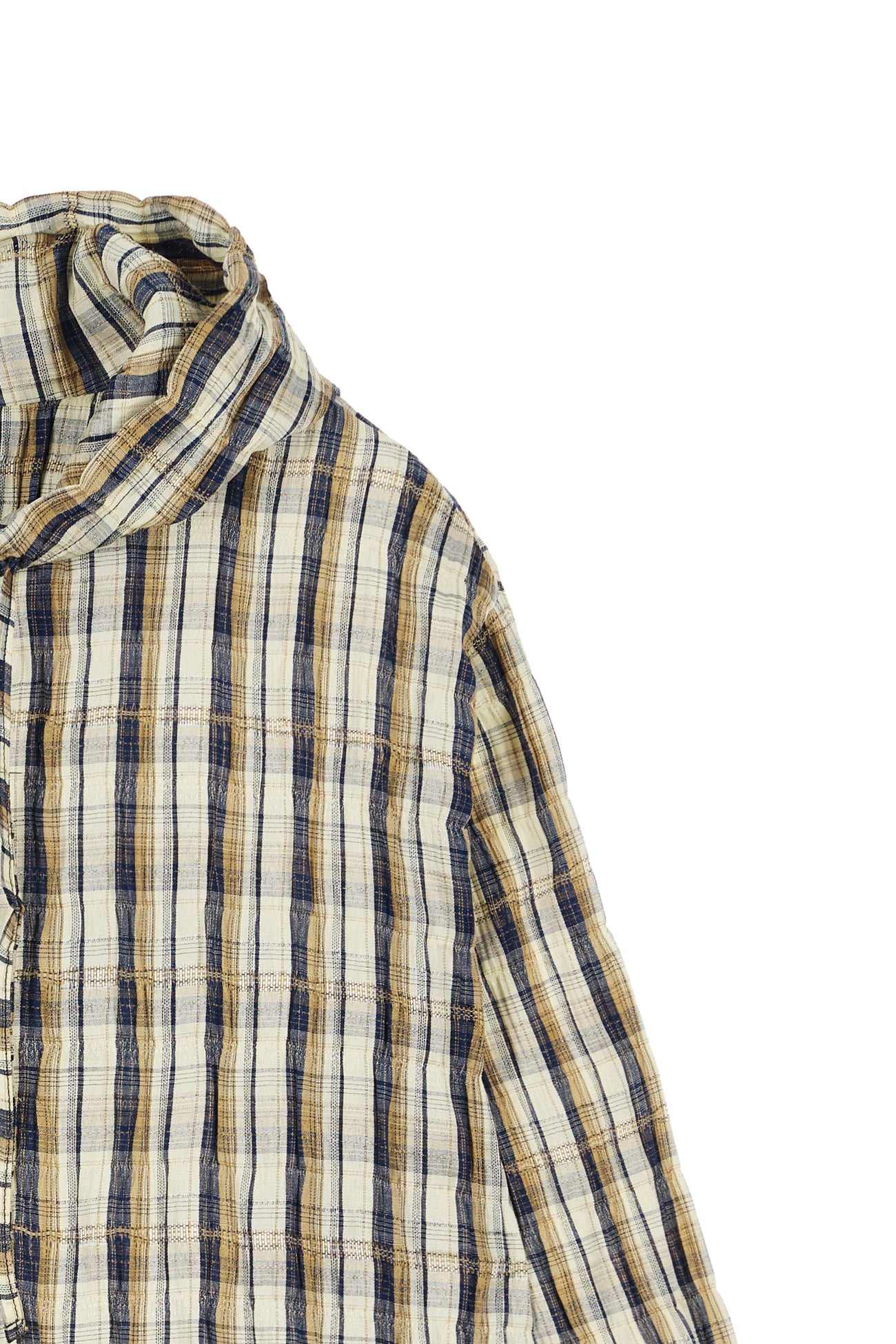 Deinet - Deinet Back Logo Check Hoodie Shirts (Brown) product image 4 | TRAB K-Fashion Australia