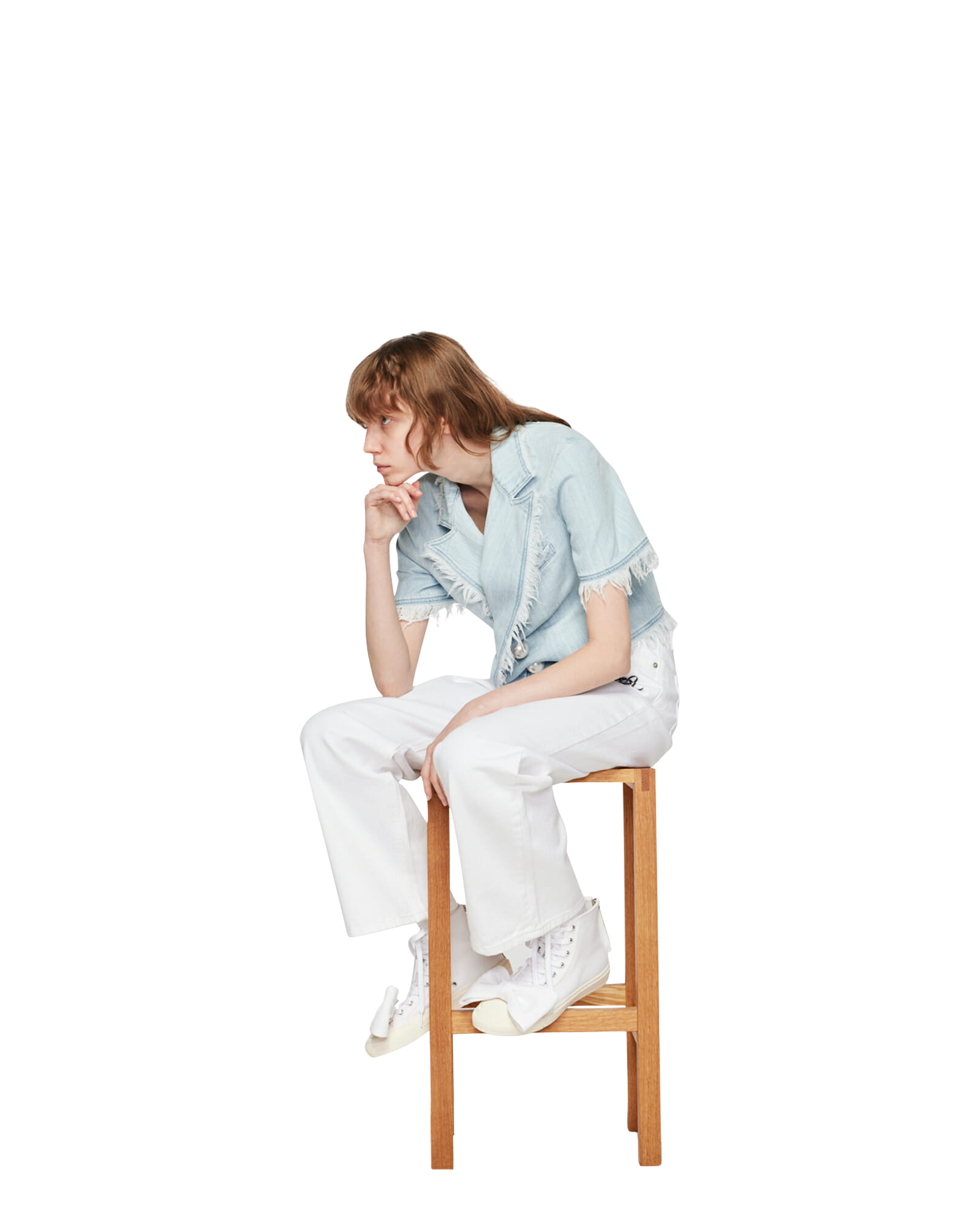 Kimhe Kim - Venus Denim Jacket (Sky Blue) product image 5 | TRAB K-Fashion Australia
