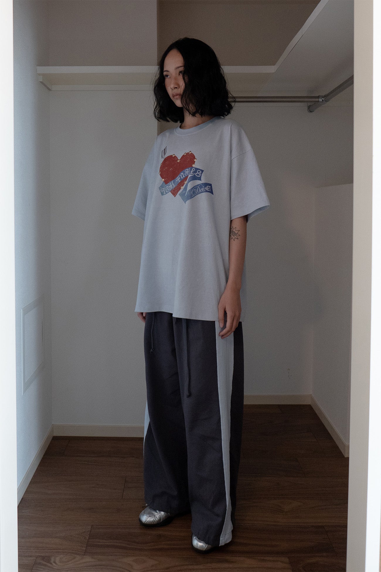 Deinet - Contrast Sweat Pants (Charcoal) product image 2 | TRAB K-Fashion Australia