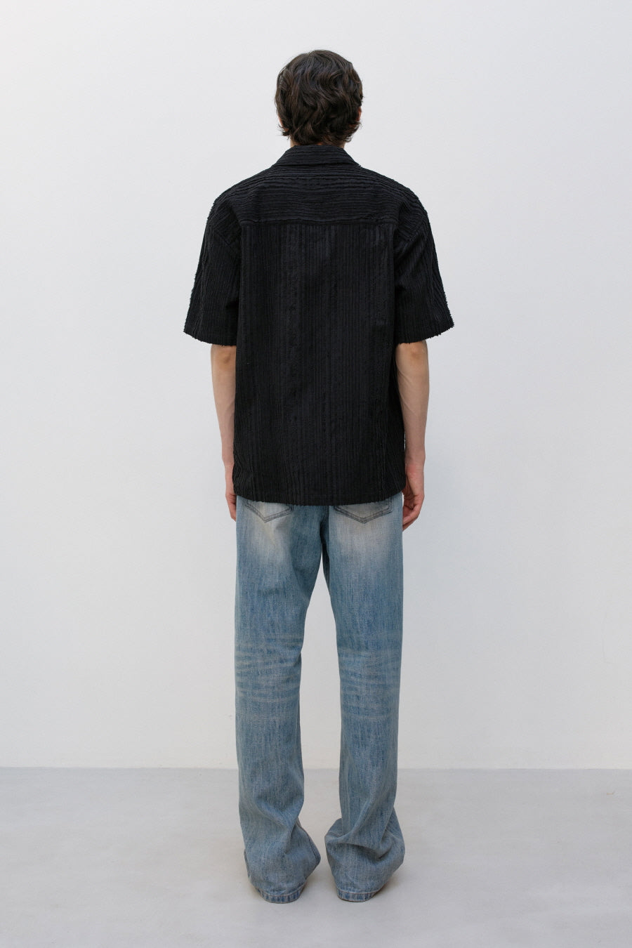 Insilence - Textured Wayne Shirt (Black) product image 4 | TRAB K-Fashion Australia