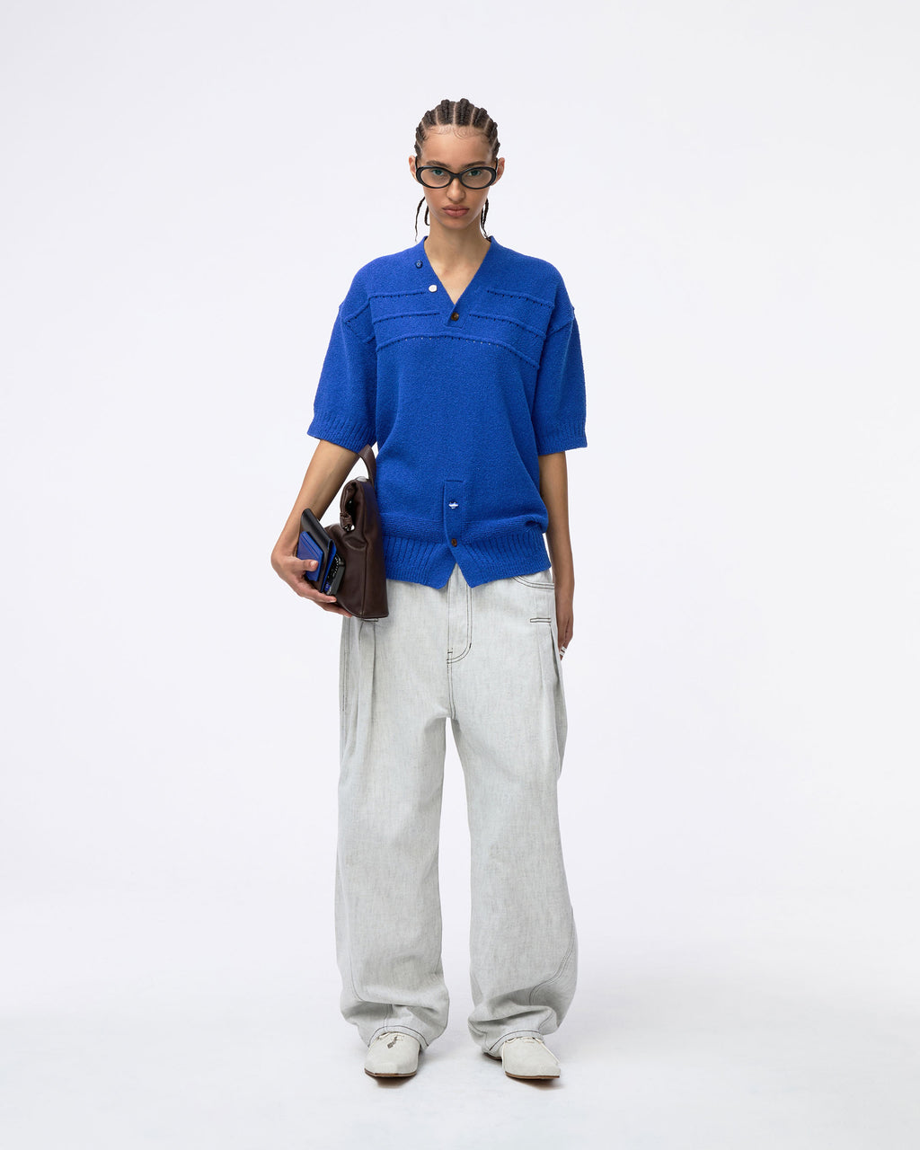 Ader Error - Half Sleeve Knit Product. 59 (Blue) product image 1 | TRAB K-Fashion Australia