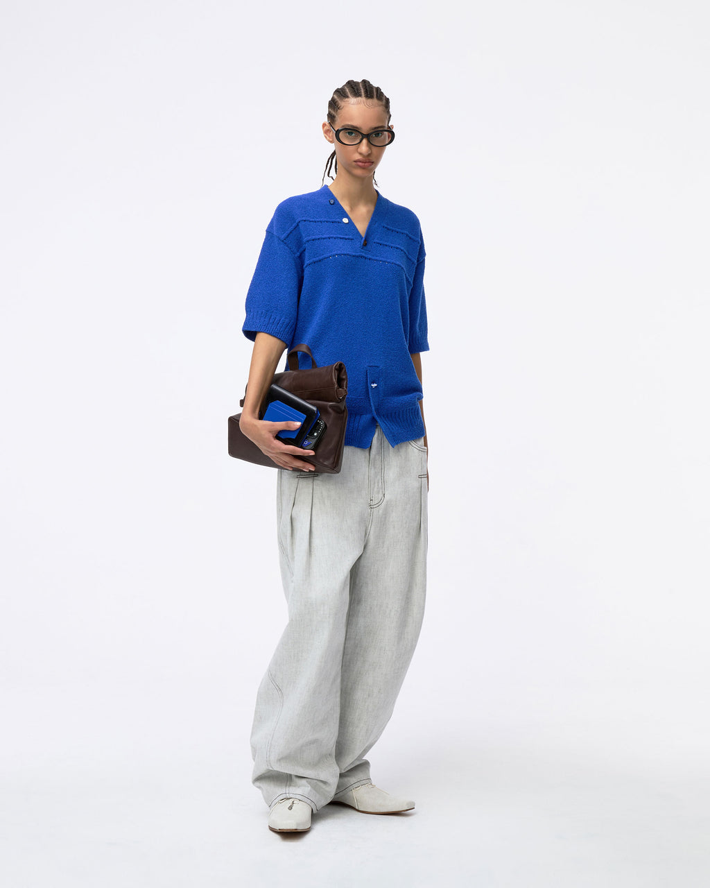 Ader Error - Half Sleeve Knit Product. 59 (Blue) product image 4 | TRAB K-Fashion Australia