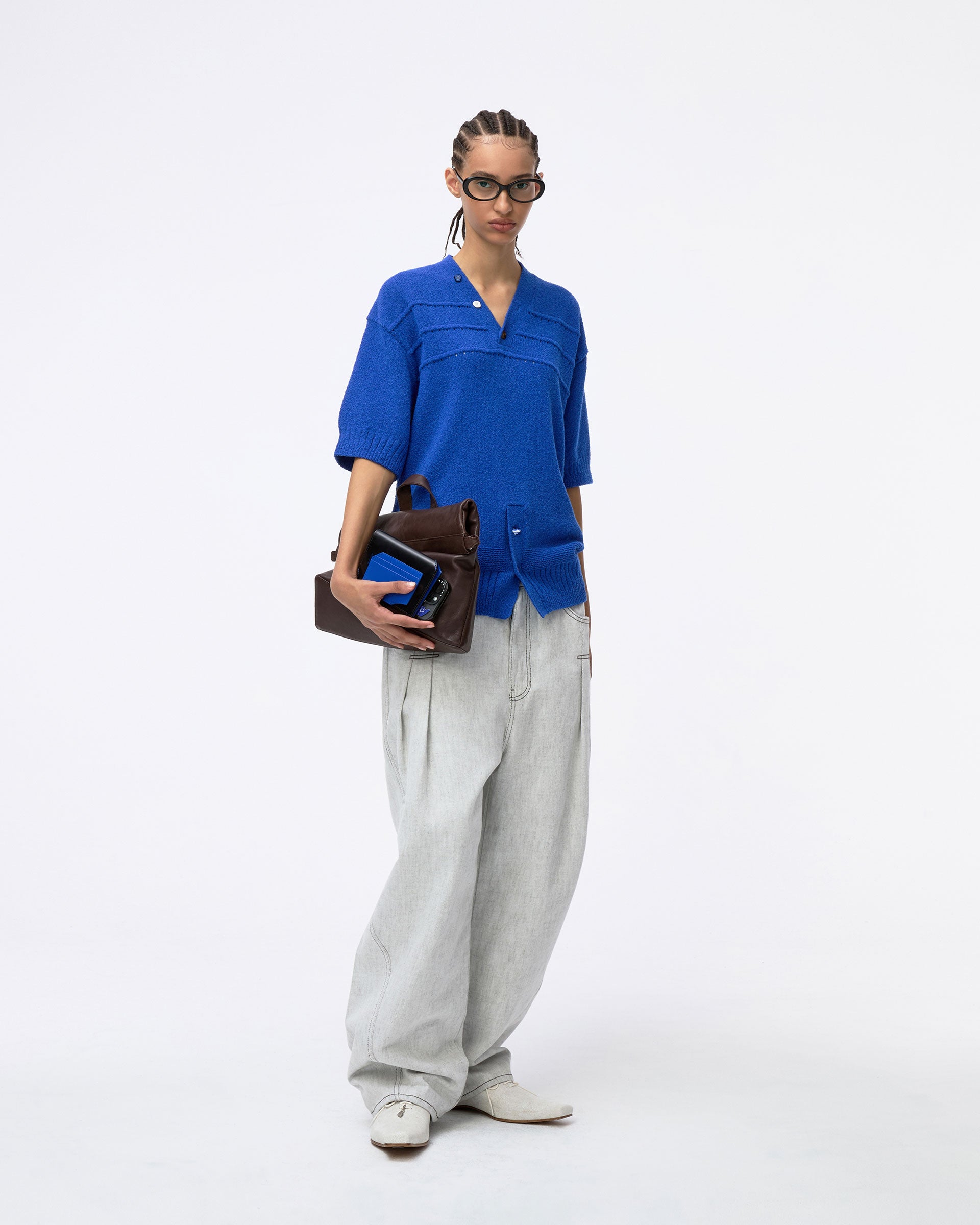 Ader Error - Half Sleeve Knit Product. 59 (Blue) product image 4 | TRAB K-Fashion Australia