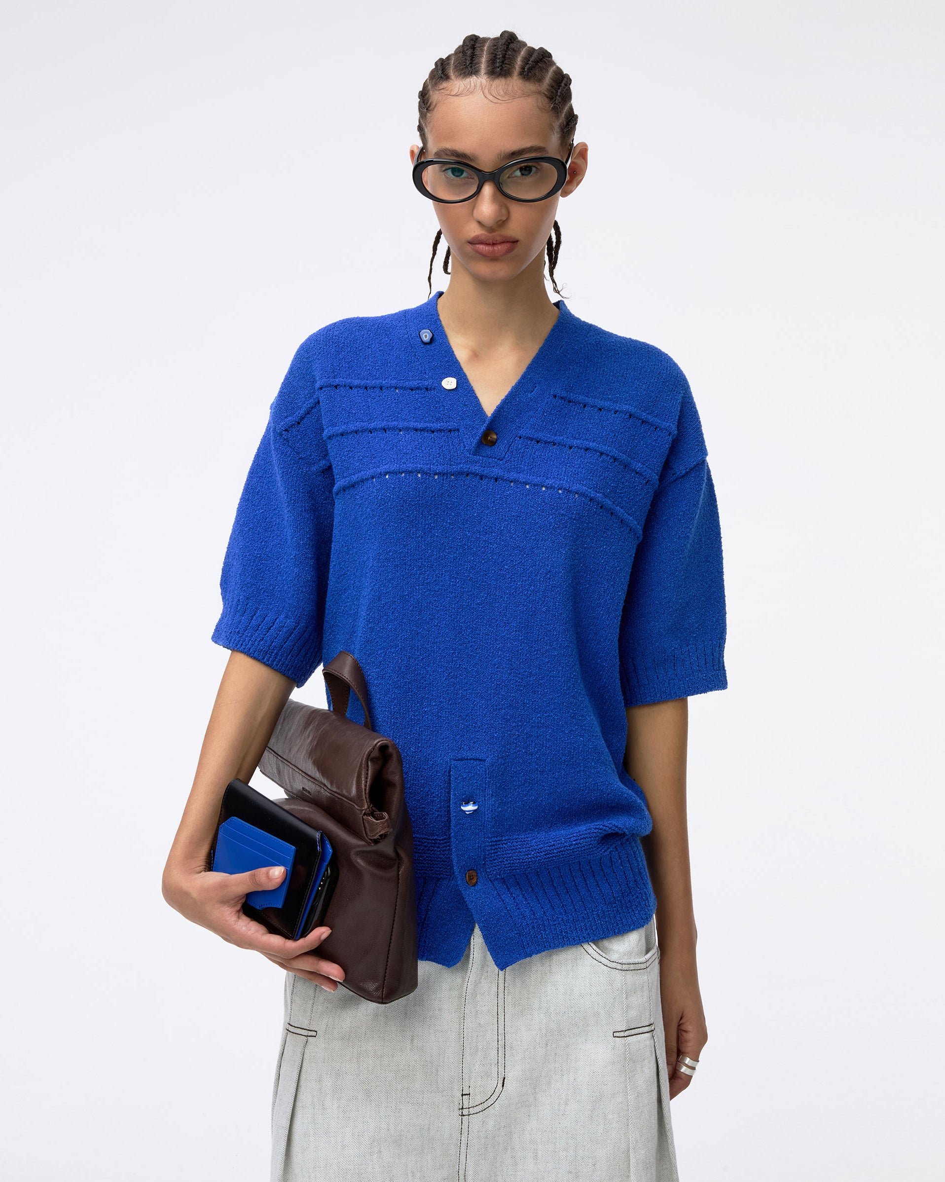 Ader Error - Half Sleeve Knit Product. 59 (Blue) product image 5 | TRAB K-Fashion Australia