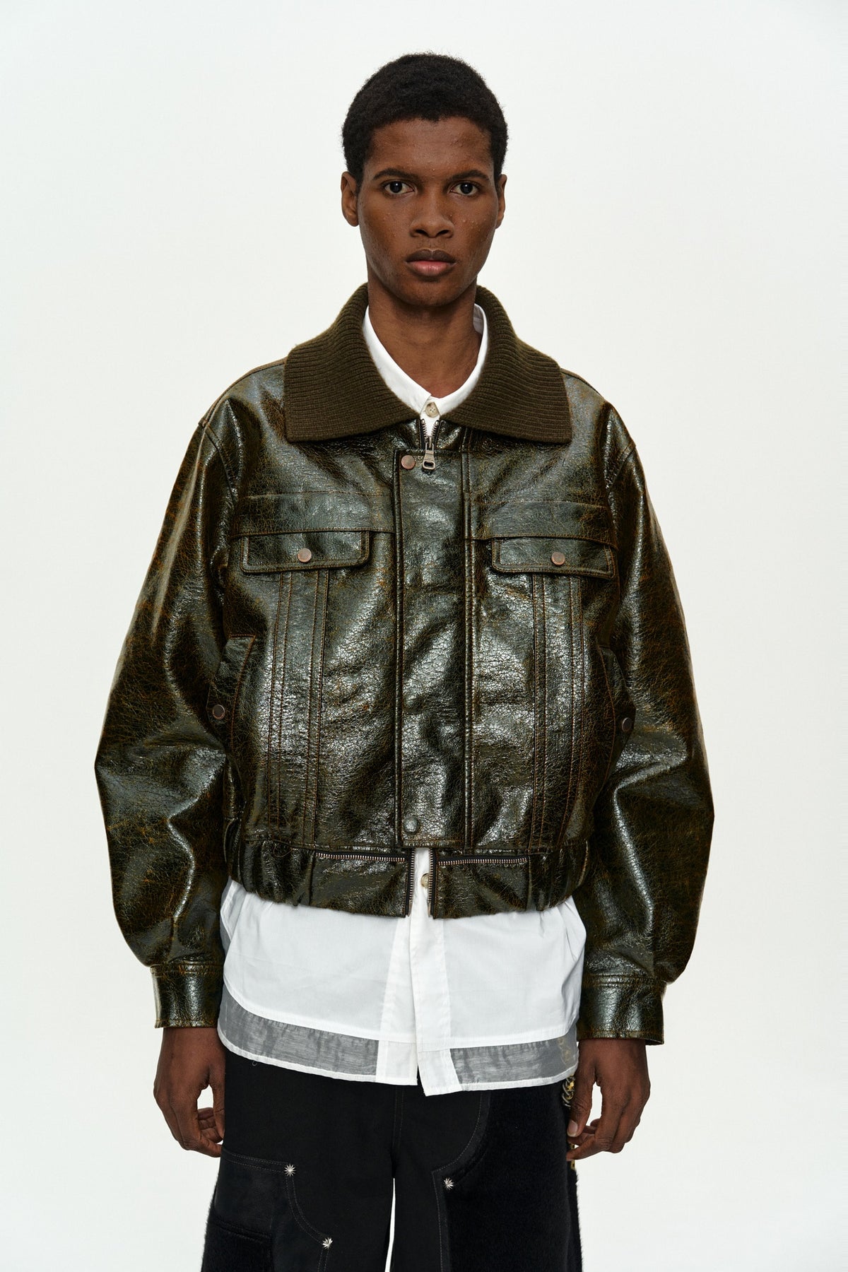 Andersson Bell - Ortega26 Bomber Jacket (Khaki) product image 13 | TRAB K-Fashion Australia