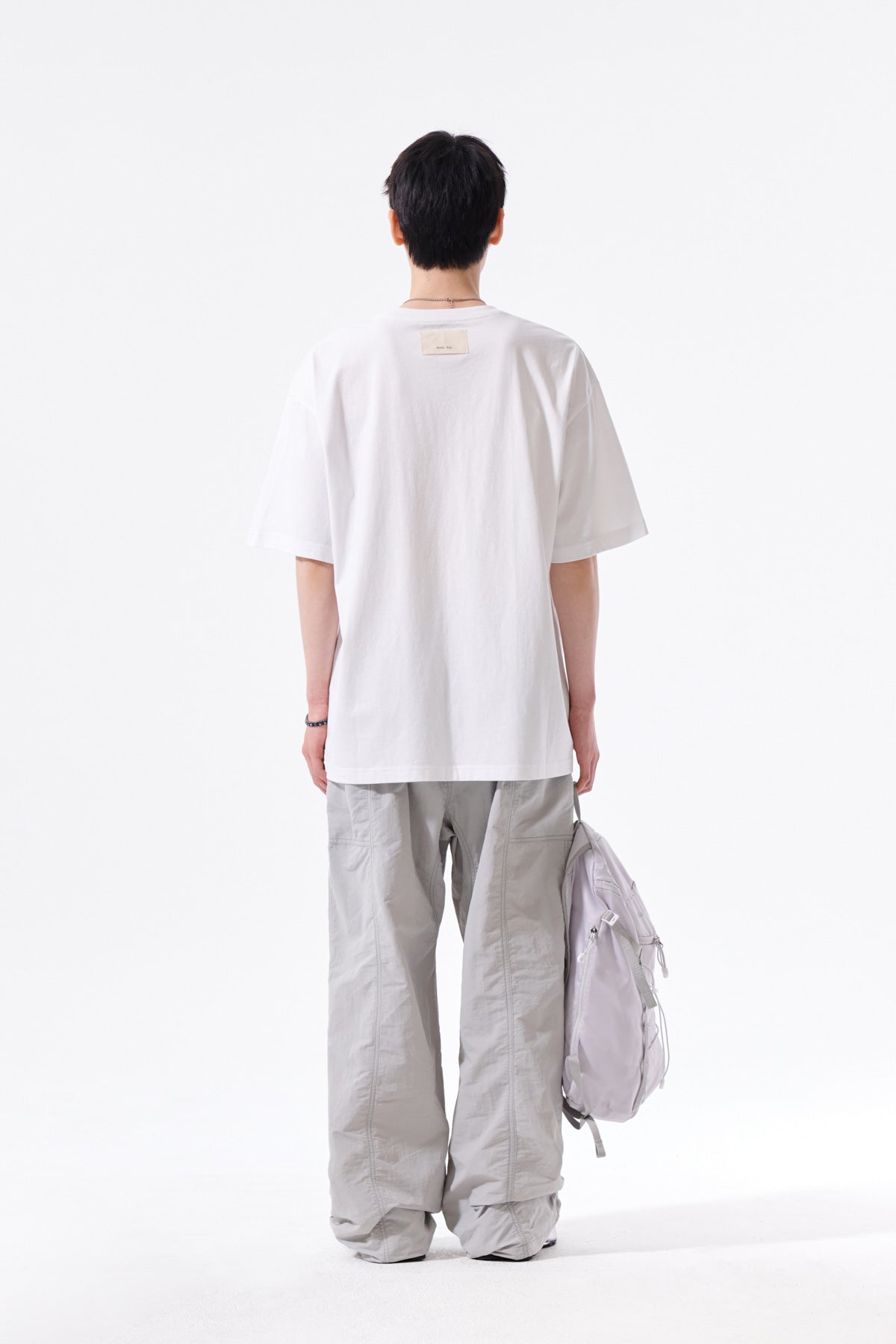 Matin Kim - Multi Panel Parachute Pants (Light Grey) product image 12 | TRAB K-Fashion Australia