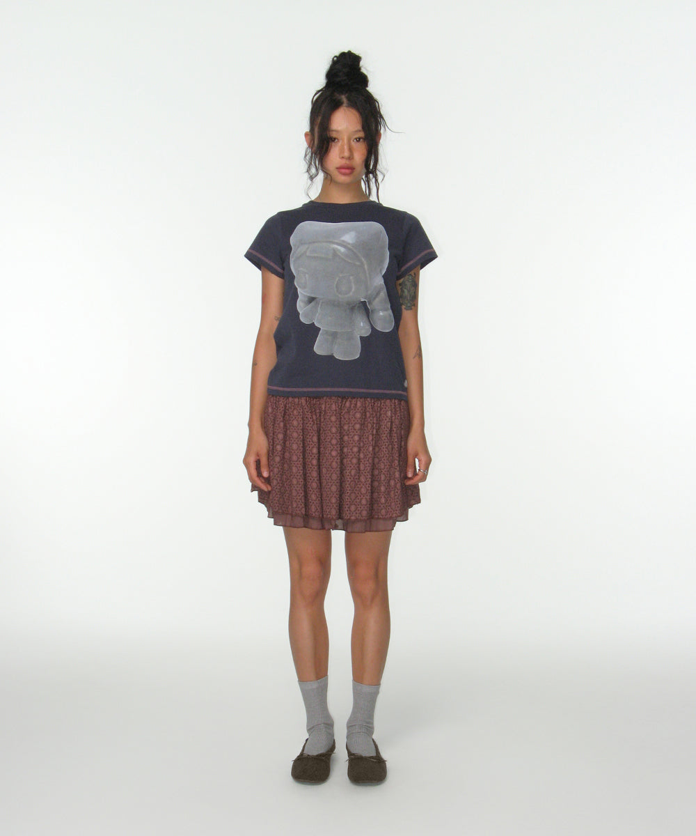 Coyseio - Flower Punching Skirt (Burgundy) product image 12 | TRAB K-Fashion Australia