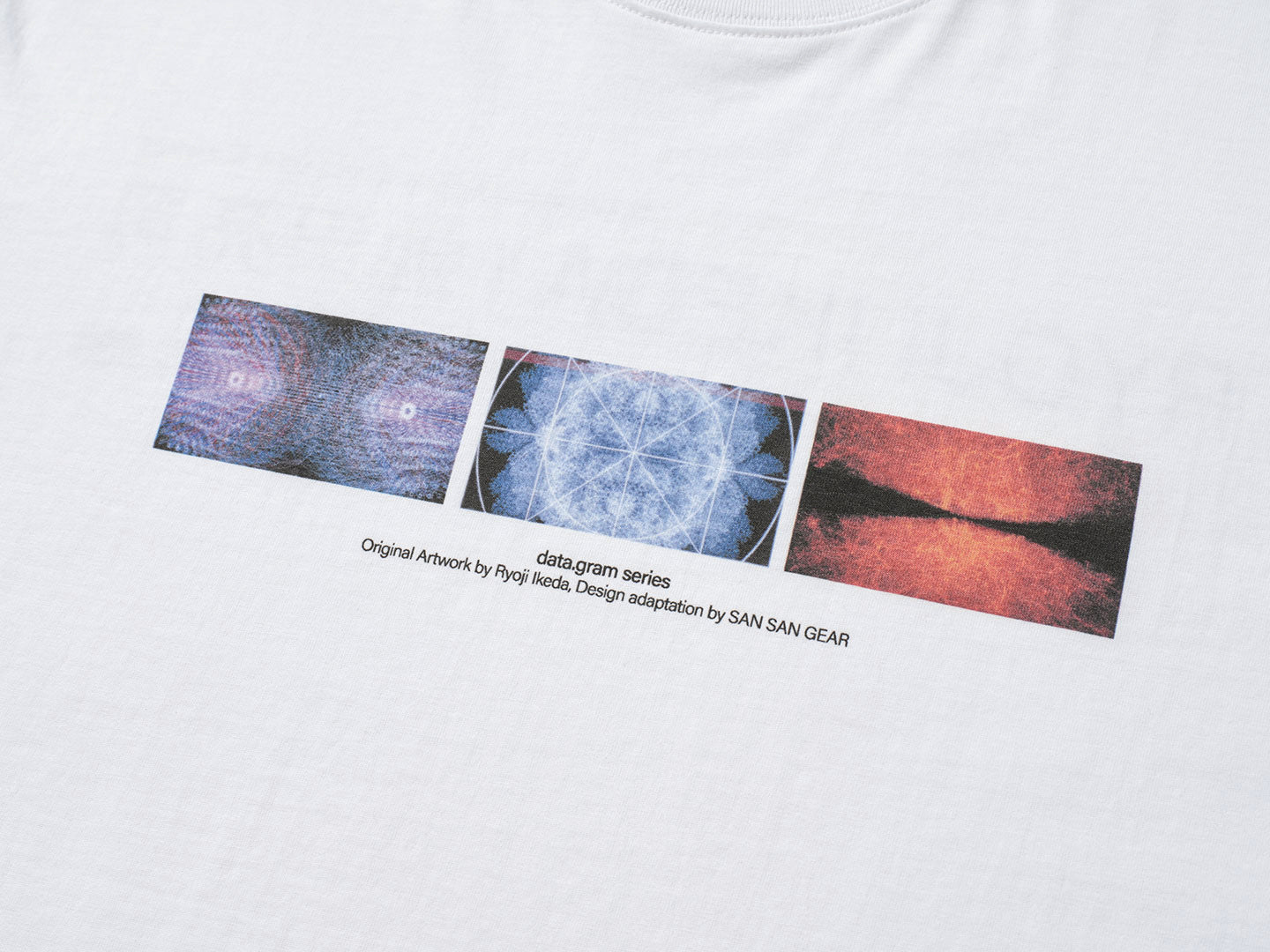 San San Gear - Ryoji Ikeda Data.Gram Series T-Shirt (White) product image 6 | TRAB K-Fashion Australia