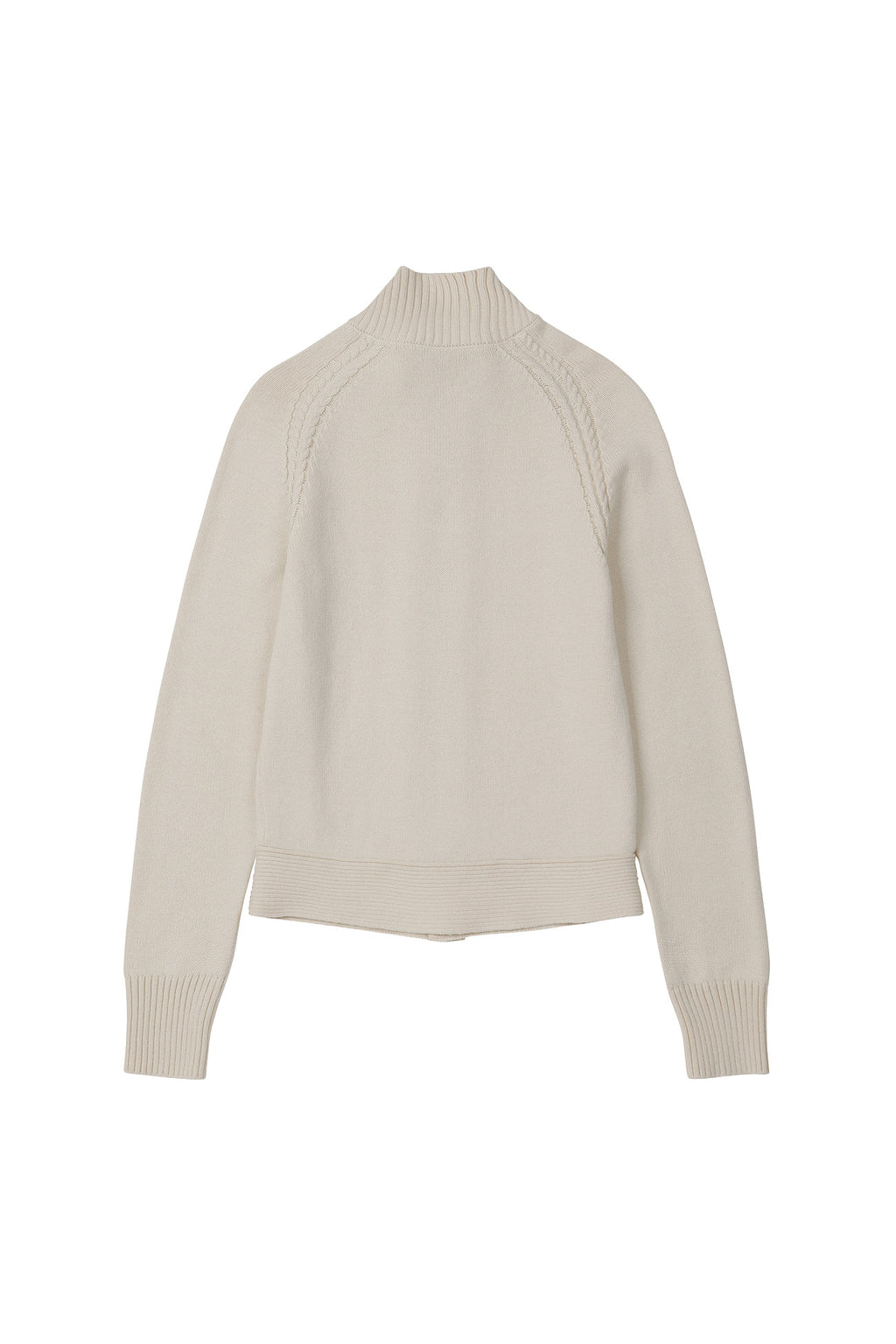 Deinet - High-Neck Stud Knit Outer (Ivory) product image 12 | TRAB K-Fashion Australia