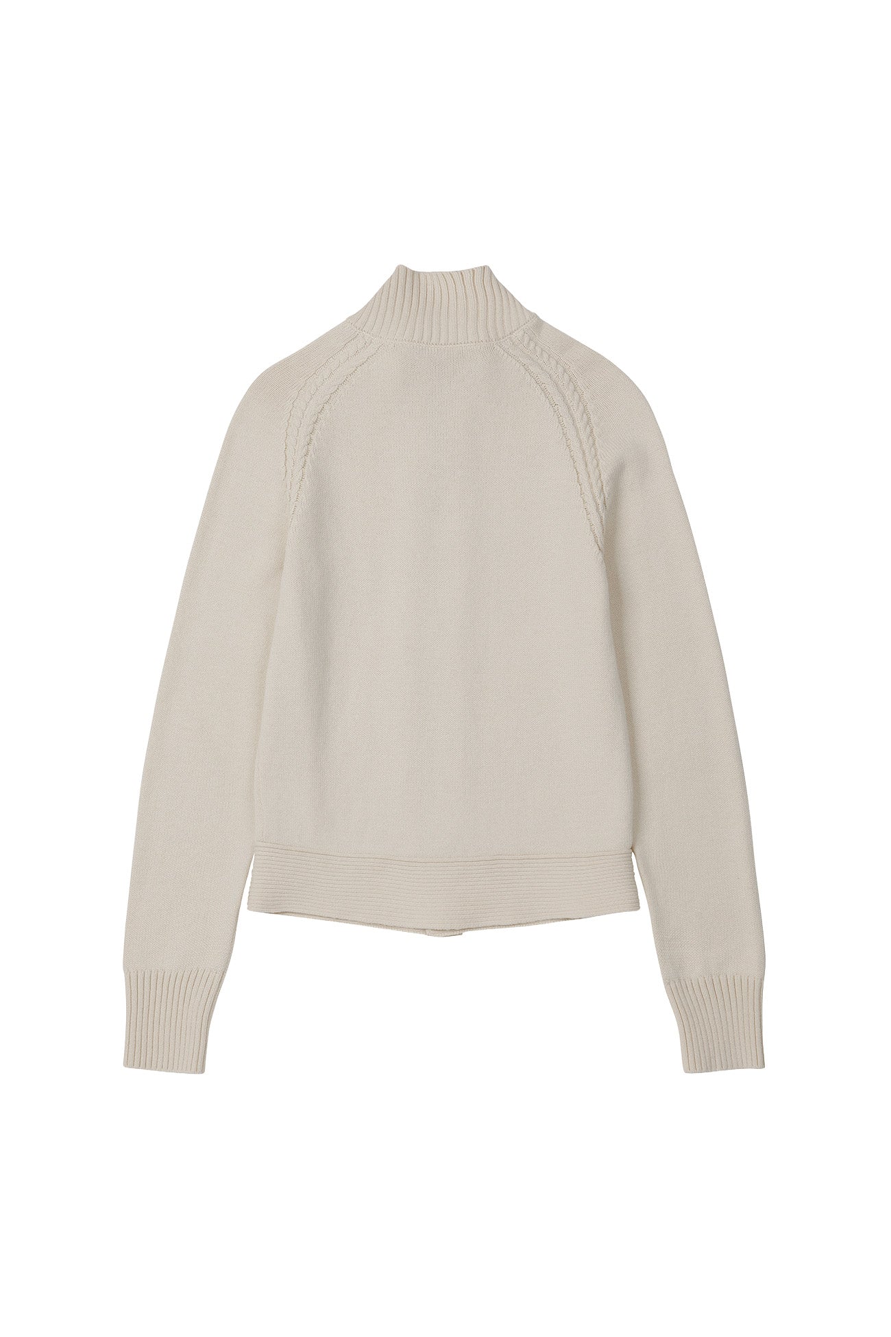 Deinet - High-Neck Stud Knit Outer (Ivory) product image 12 | TRAB K-Fashion Australia