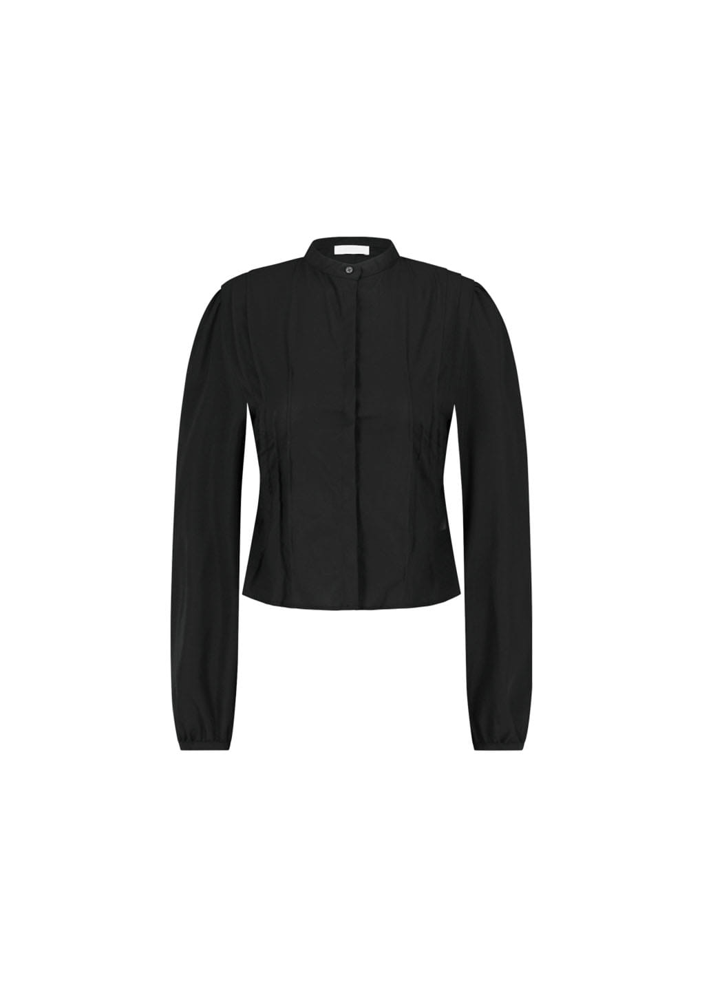 Amomento - Pintuck Slim Shirt (Black) product image 5 | TRAB K-Fashion Australia