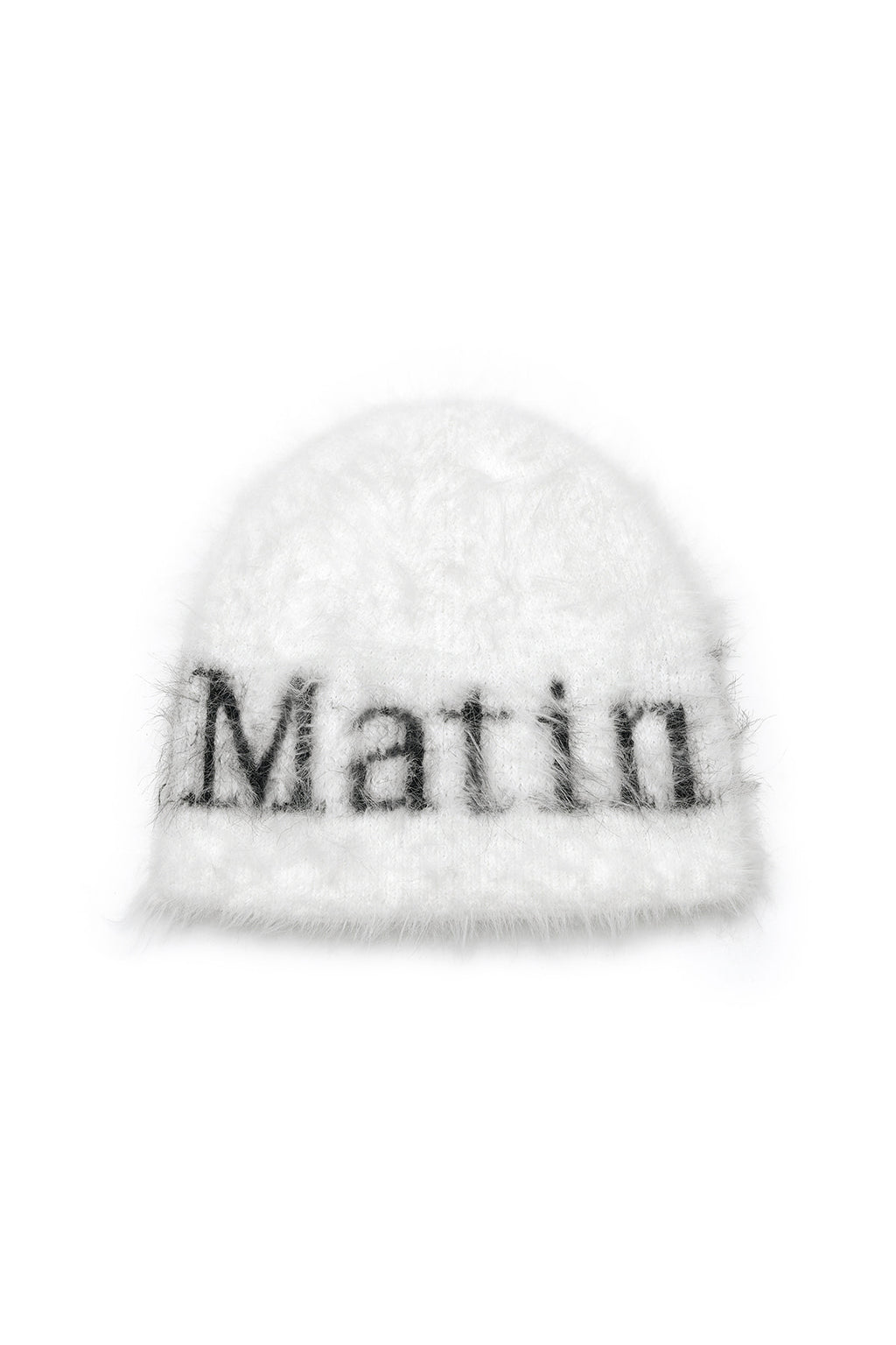 Matin Kim - Matin Hairy Knit Beanie (White) product image 1 | TRAB K-Fashion Australia