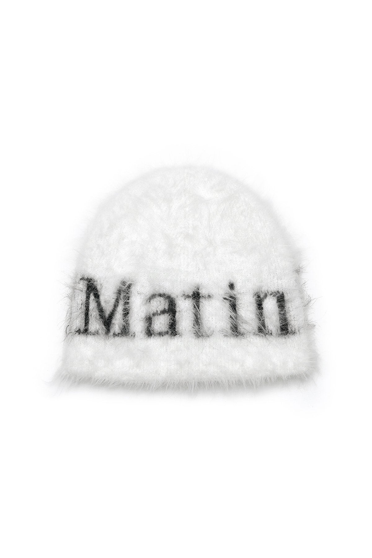 Matin Kim - Matin Hairy Knit Beanie (White) product image 1 | TRAB K-Fashion Australia
