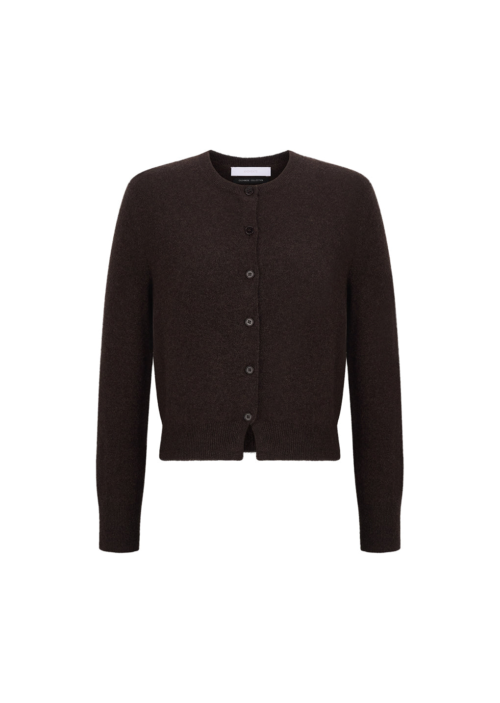 Amomento - Cashmere Crewneck Cardigan (Brown) product image 5 | TRAB K-Fashion Australia