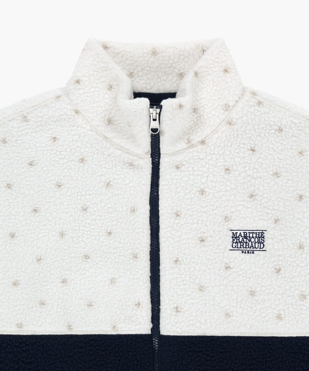 Marithe & Francois Girbaud - Marithe X Saint James Pattern Fleece Jacket (Ivory) product image 6 | TRAB K-Fashion Australia