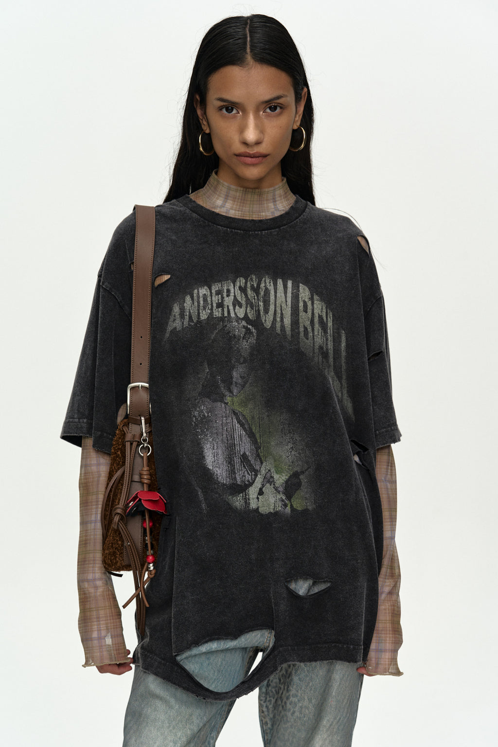 Andersson Bell - Layered Live Printed T-Shirt (Charcoal) product image 4 | TRAB K-Fashion Australia