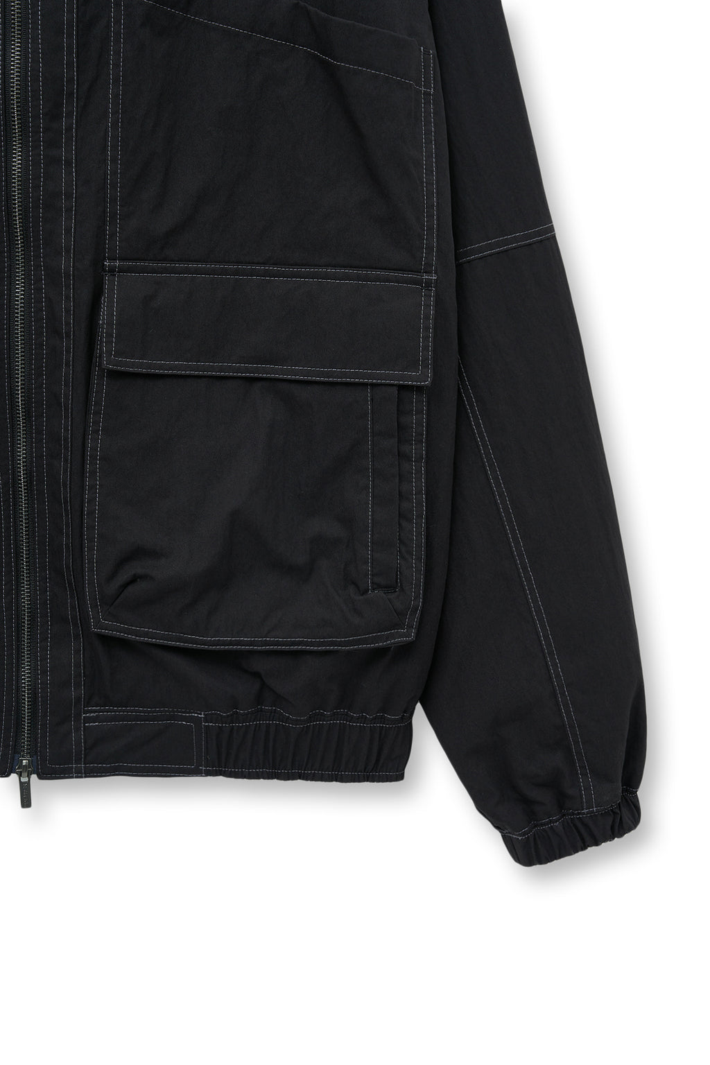 Matin Kim - Utility Bomber Jumper (Black) product image 4 | TRAB K-Fashion Australia