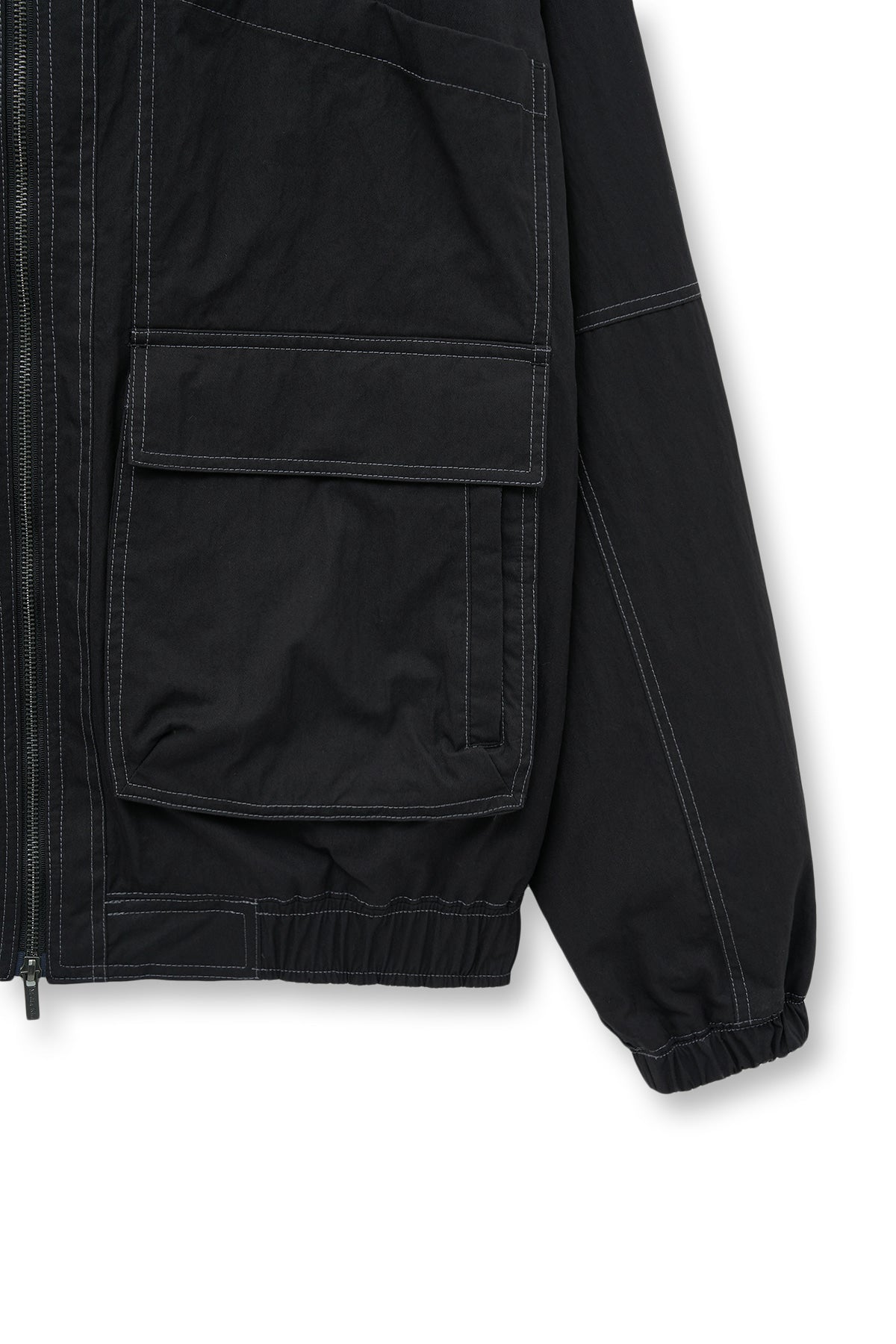 Matin Kim - Utility Bomber Jumper (Black) product image 4 | TRAB K-Fashion Australia