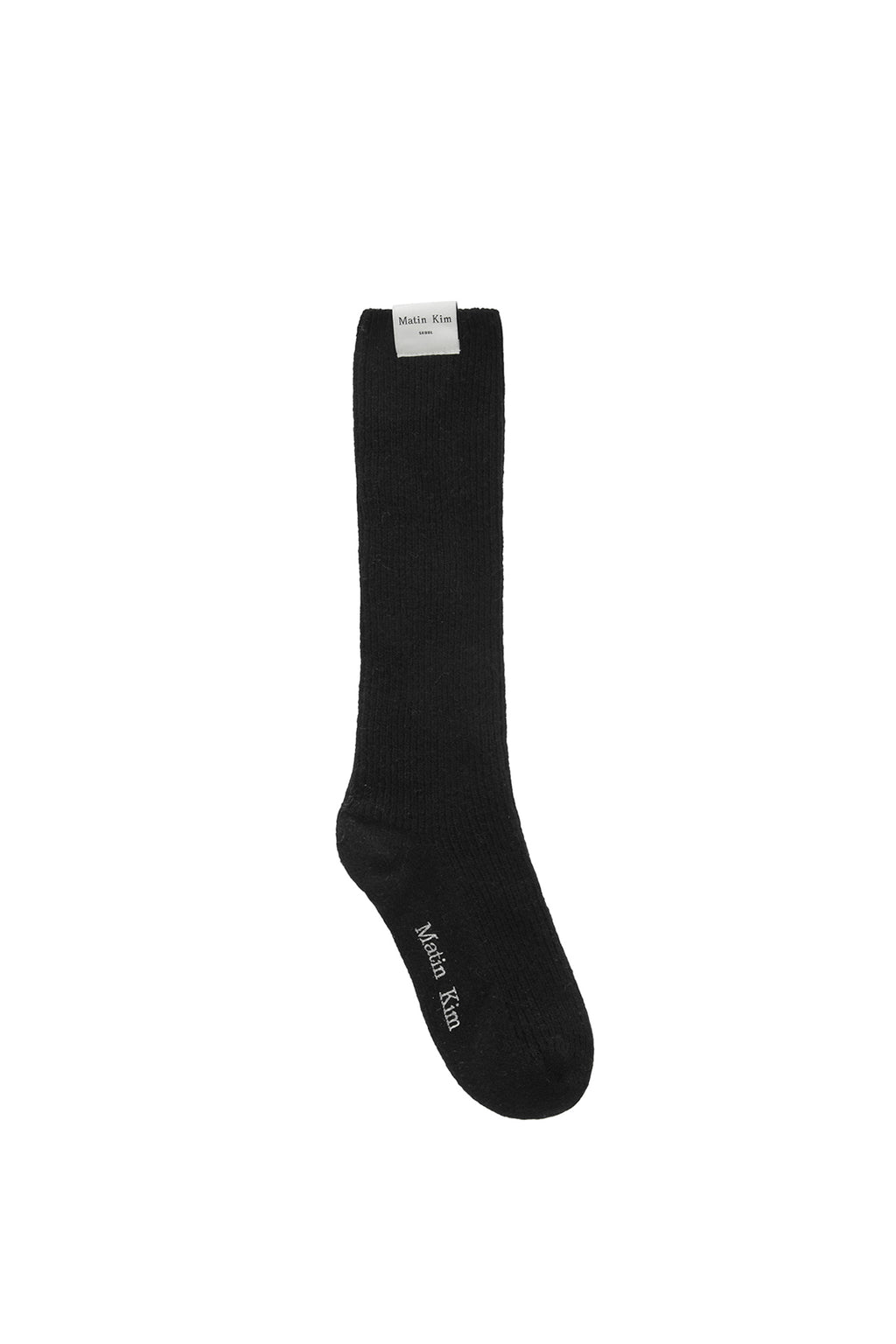 Matin Kim - Wool Blended Half Socks (Black) product image 1 | TRAB K-Fashion Australia