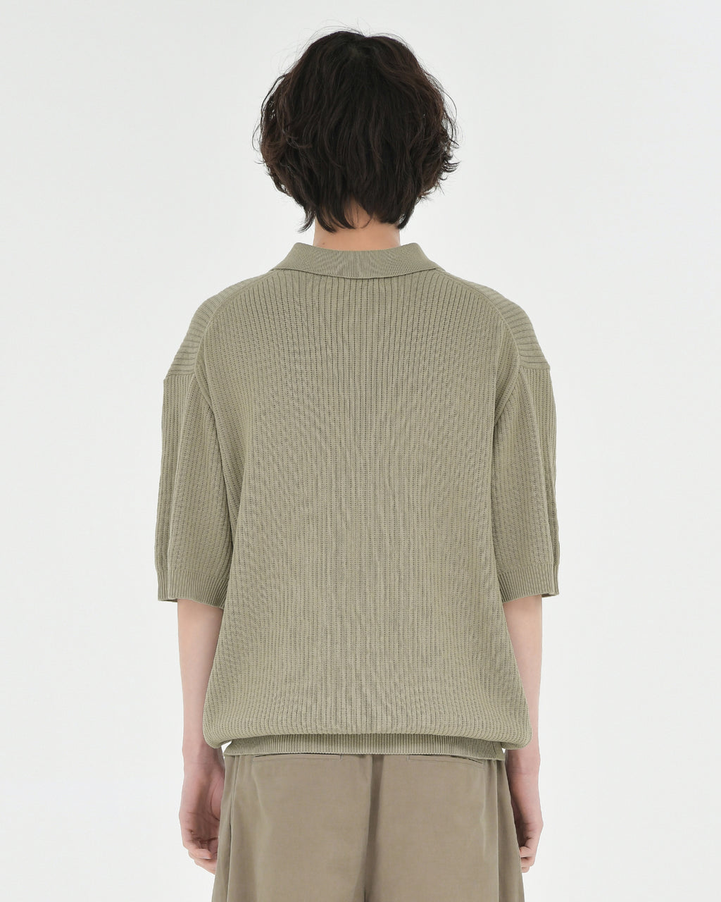 Brownyard - Knit Polo Shirt (Dark Beige) product image 2 | TRAB K-Fashion Australia