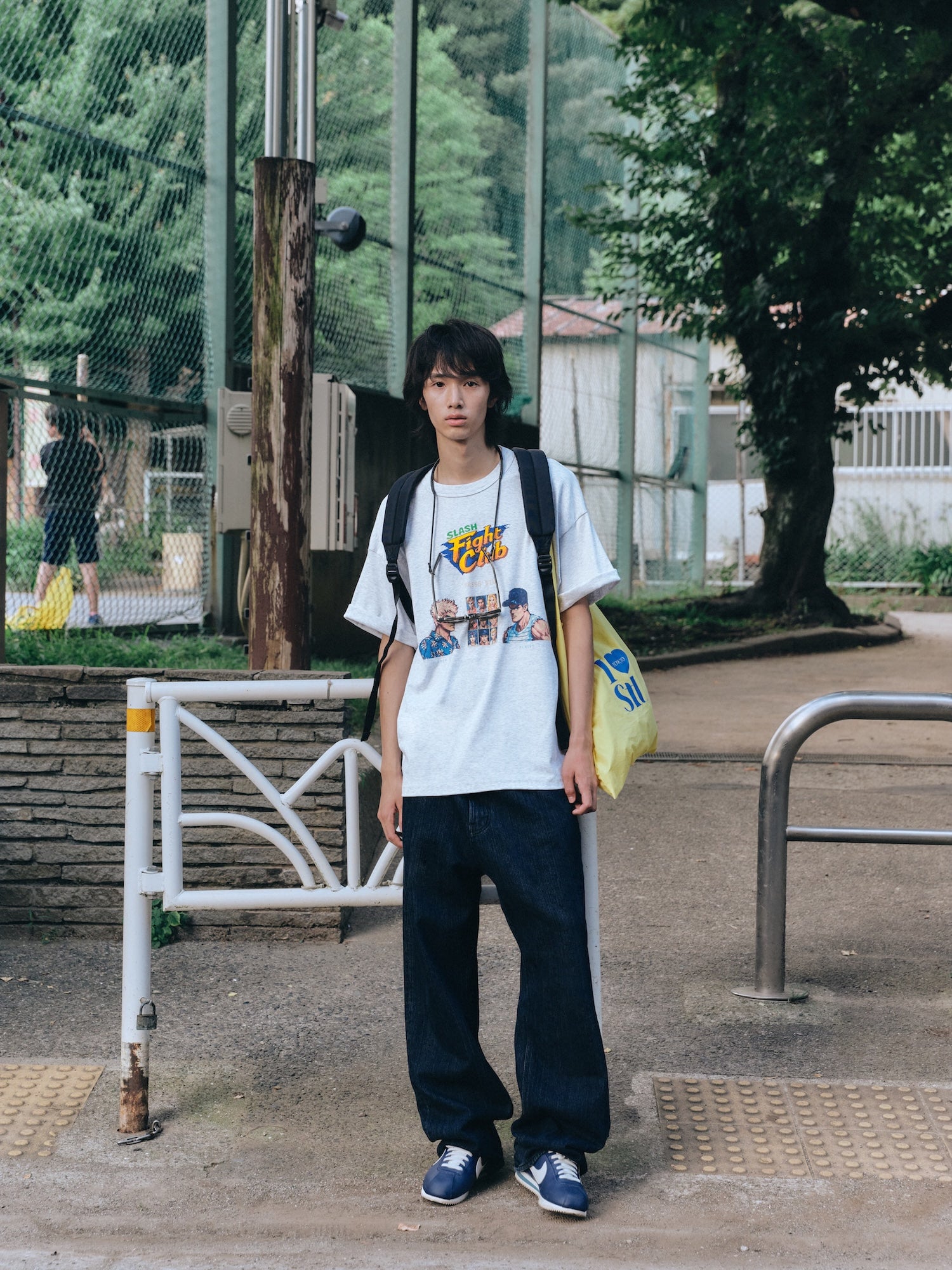 Stu - Fight Club T-Shirt Melange (Grey) product image 7 | TRAB K-Fashion Australia